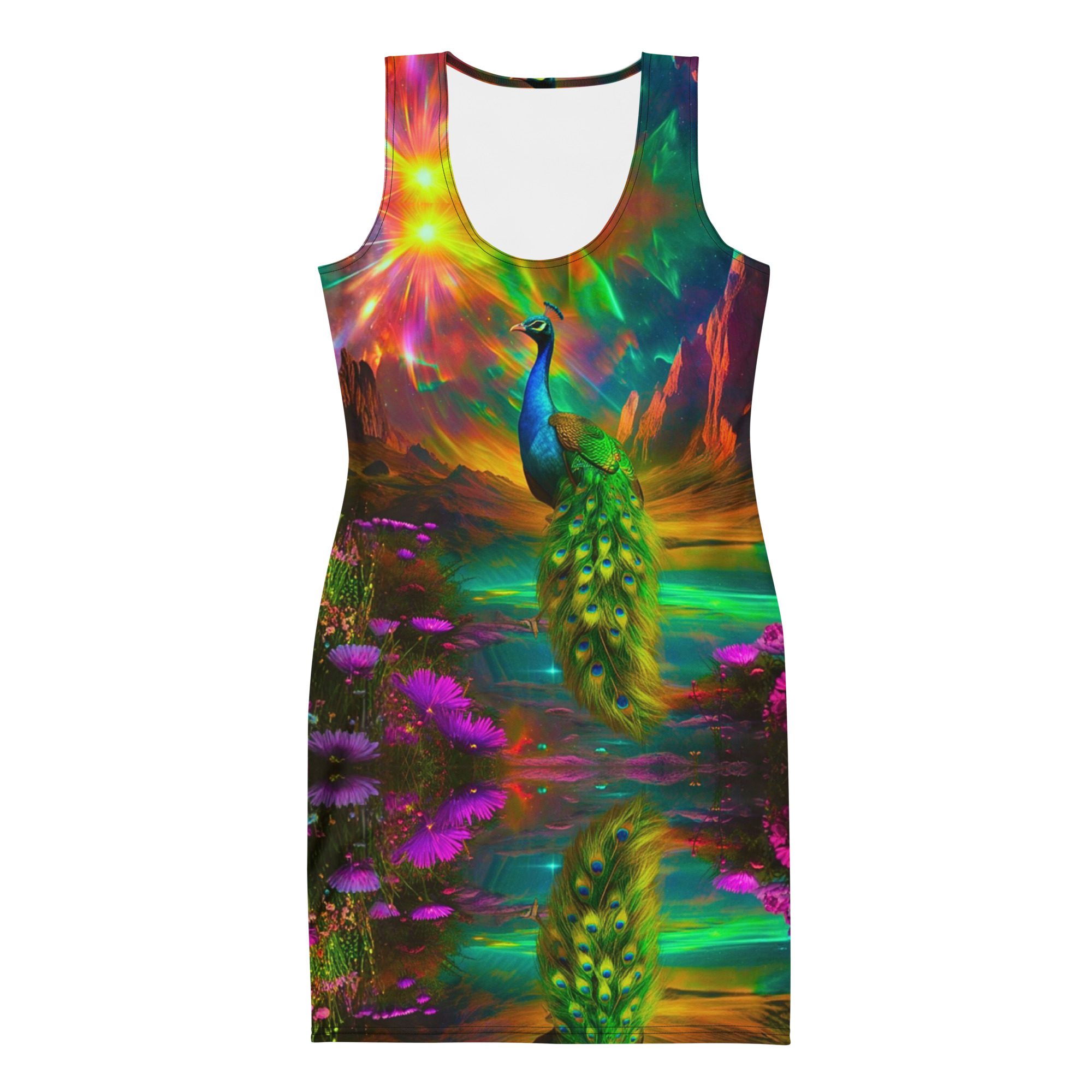 SG’s French Quarter Feathered Fire — Bodycon Dress - Image 7