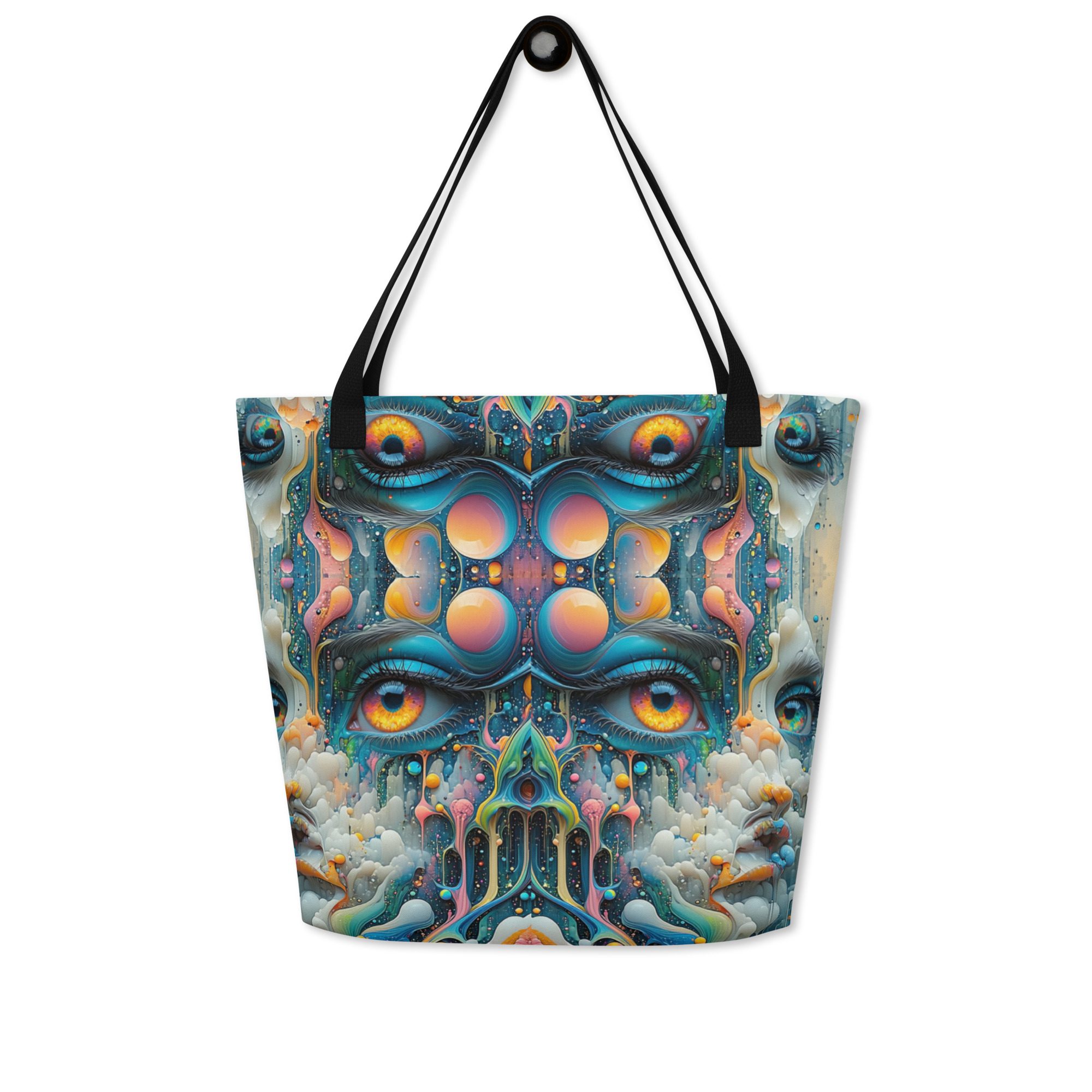 Mirrored Eyes of the Mystics Who Dream – All-Over Print Large Tote Bag - Image 6