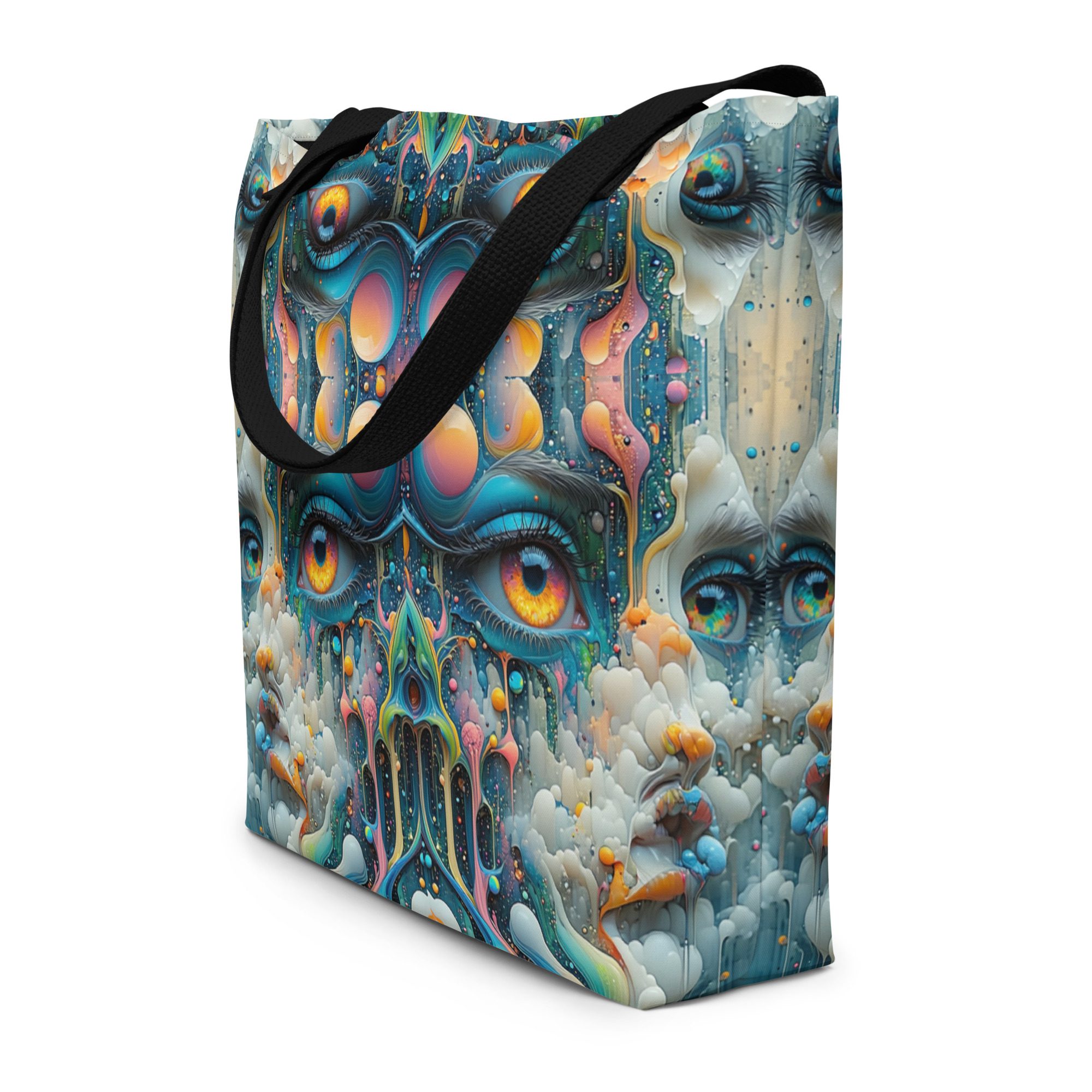Mirrored Eyes of the Mystics Who Dream – All-Over Print Large Tote Bag - Image 4