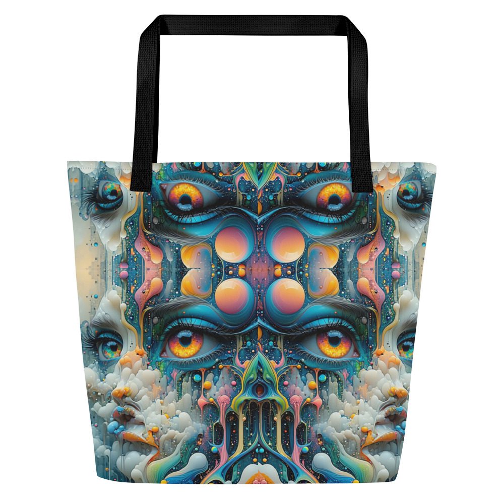Mirrored Eyes of the Mystics Who Dream – All-Over Print Large Tote Bag - Image 5