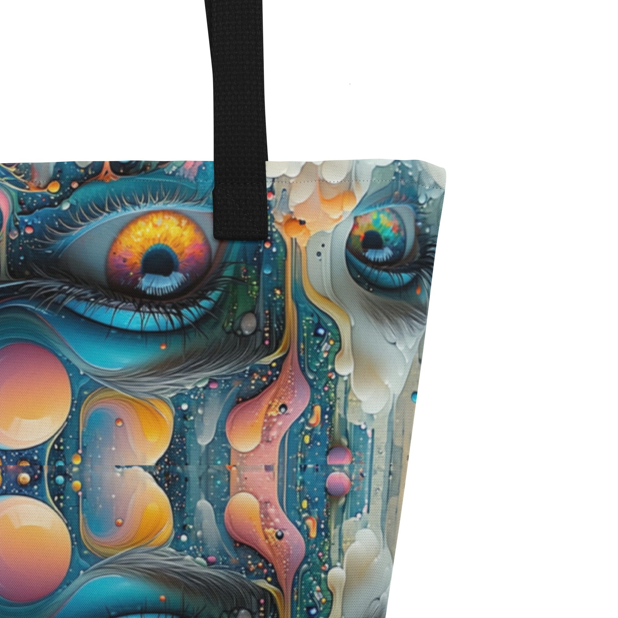 Mirrored Eyes of the Mystics Who Dream – All-Over Print Large Tote Bag - Image 2