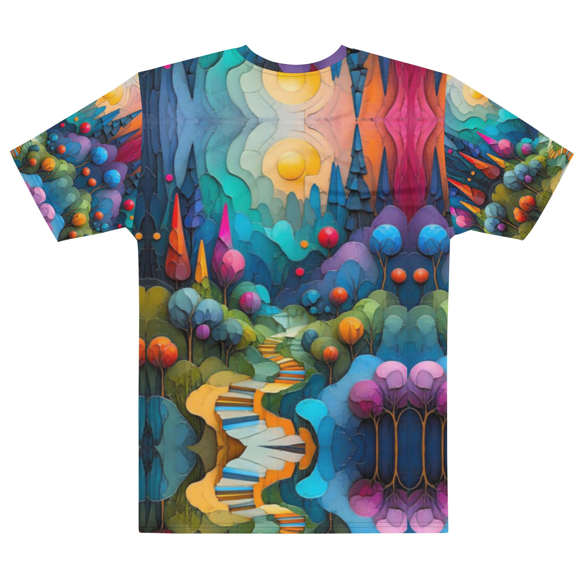 Pride’s Dream Pathway to Victory – Men’s Cotton Crew Neck T-Shirt - Image 6