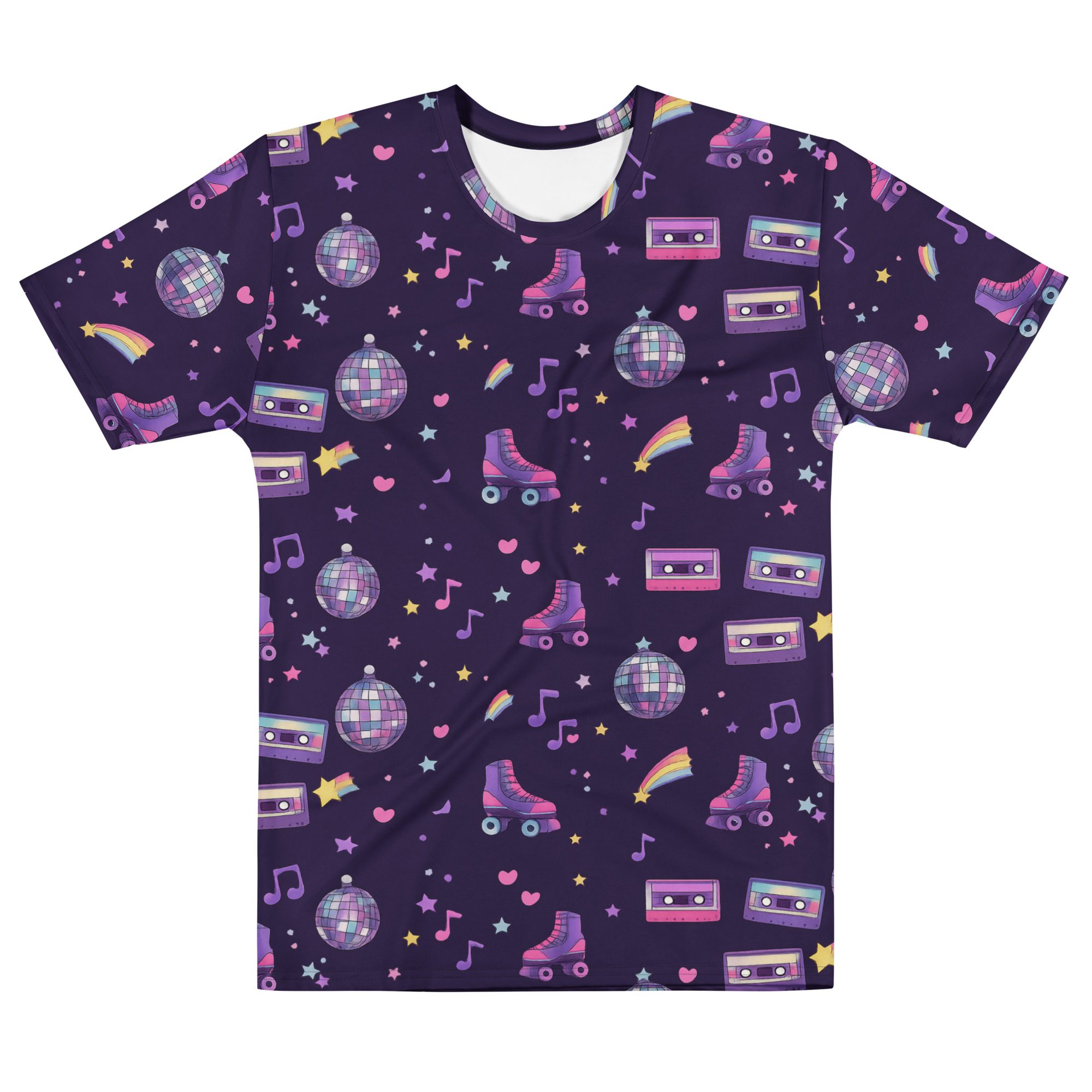 Neon Nostalgia Roller Skate Tee