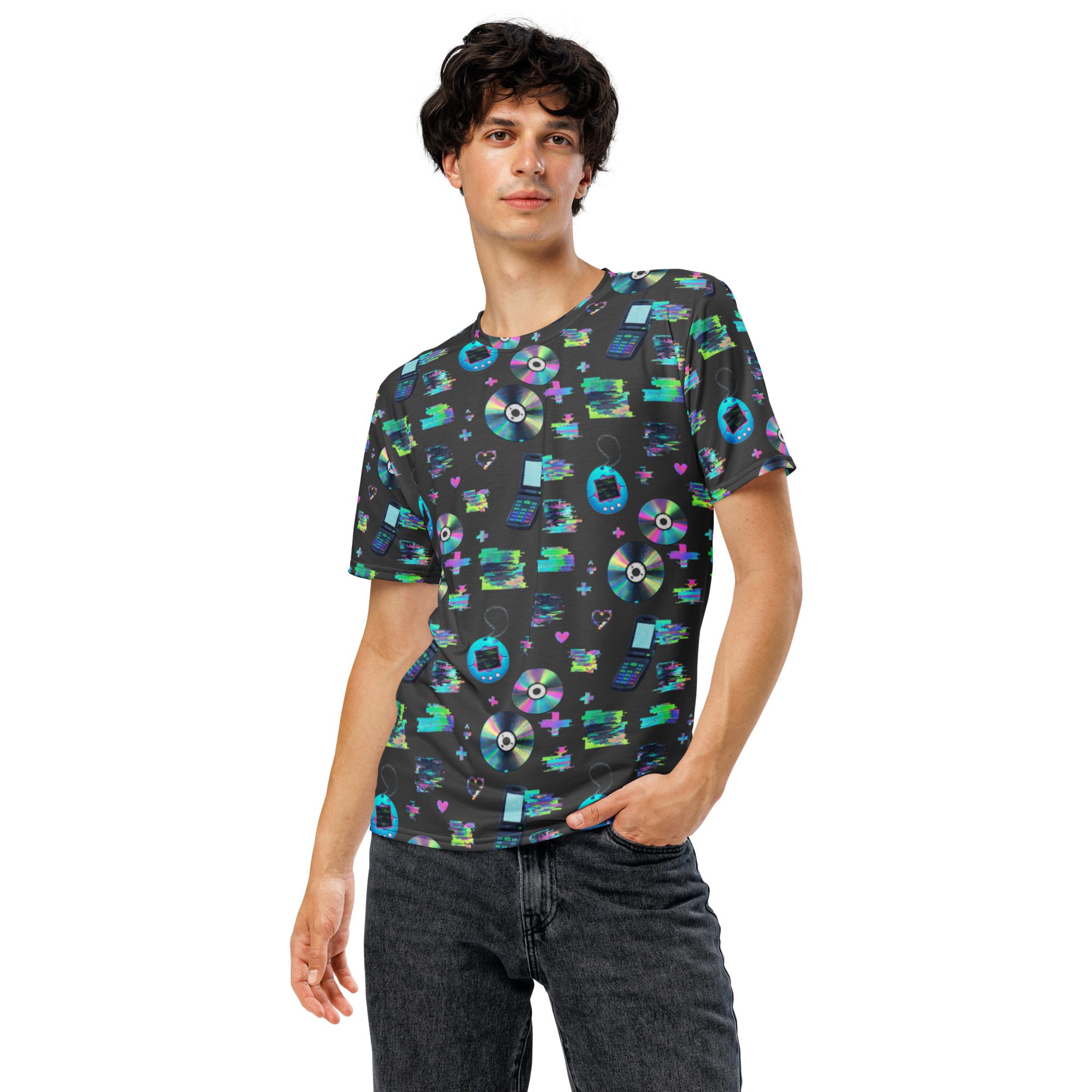 Y2K System Error All-Over Print T-Shirt - Image 5