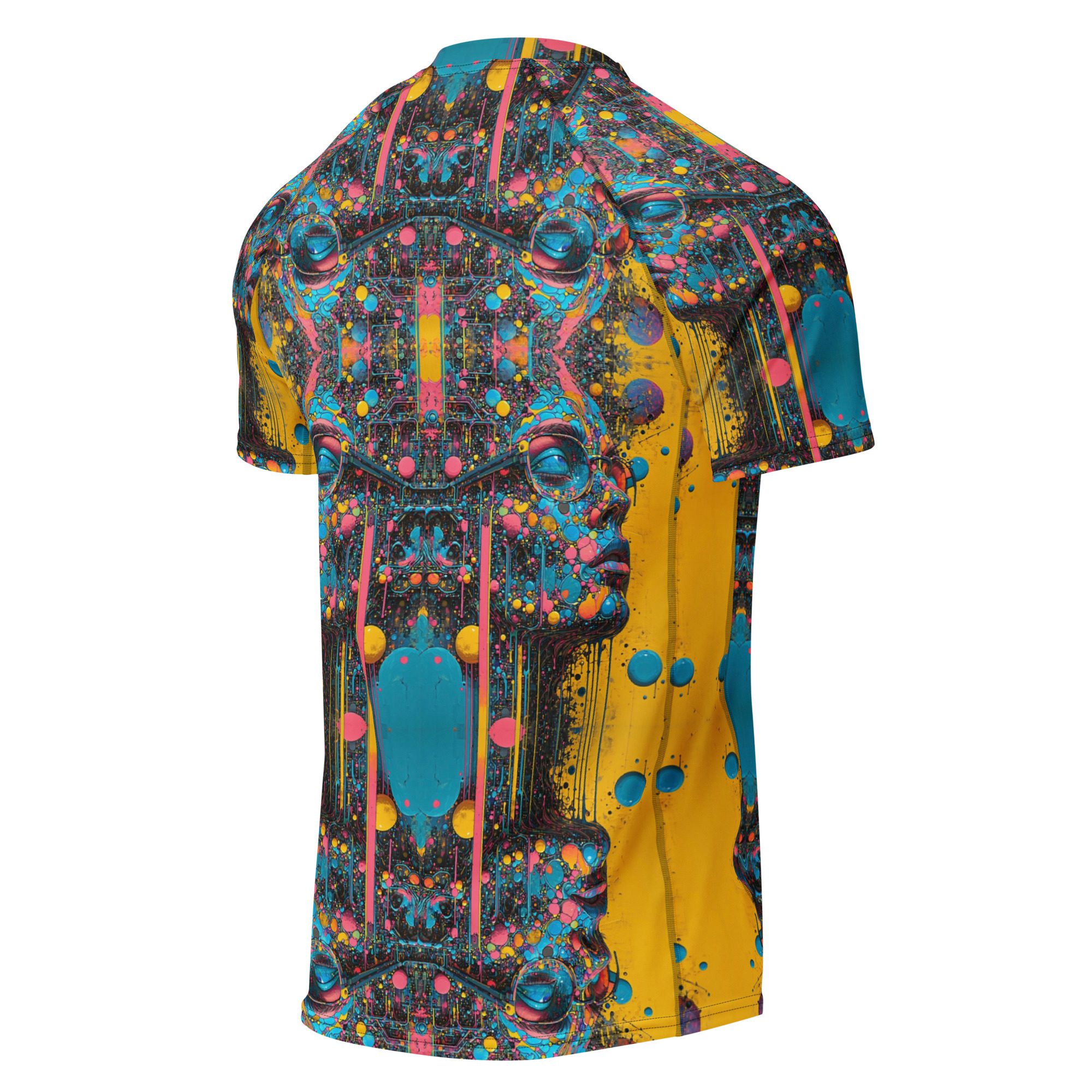 Cyber Oracle’s Echo – All-Over Print Men’s Rash Guard - Image 6