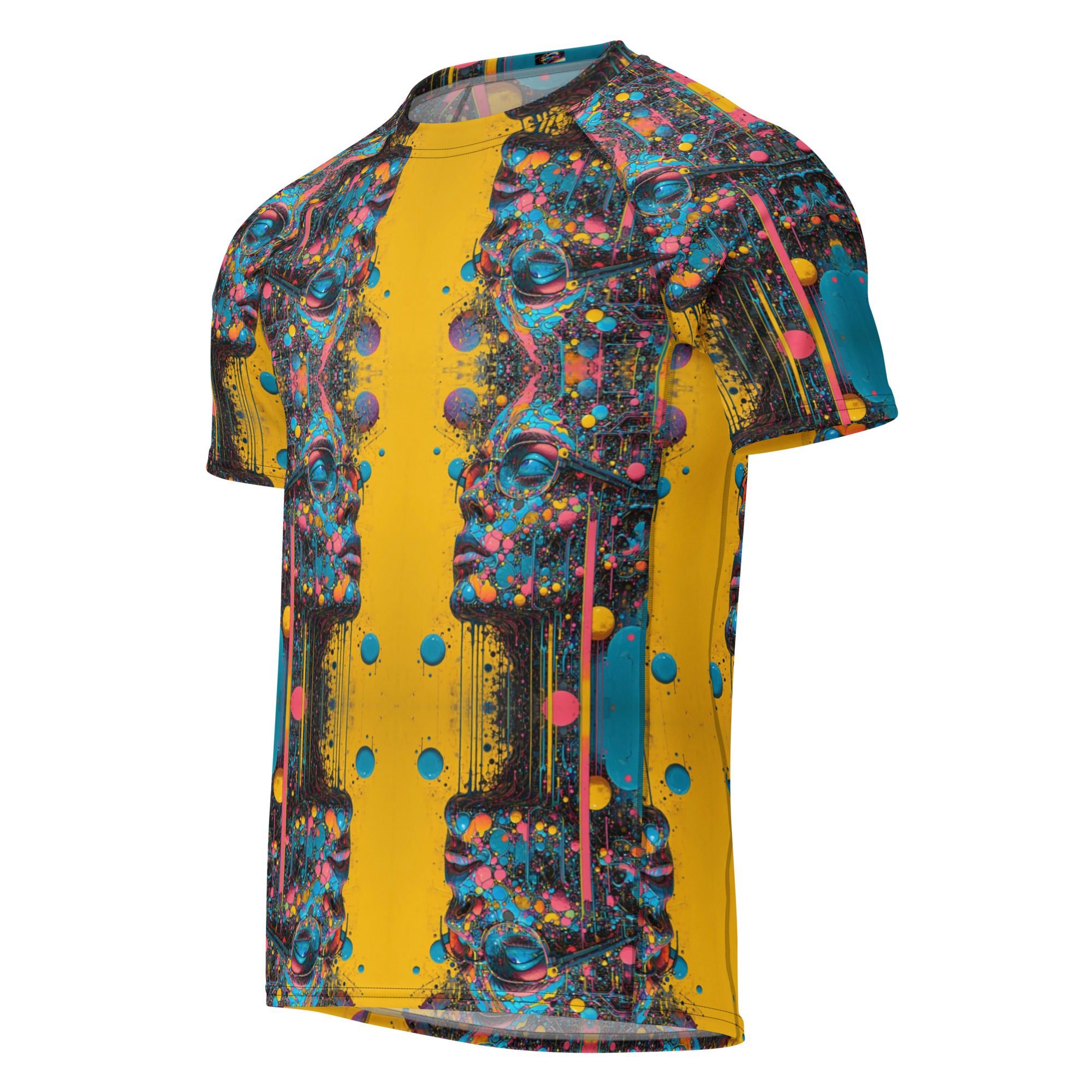 Cyber Oracle’s Echo – All-Over Print Men’s Rash Guard - Image 5