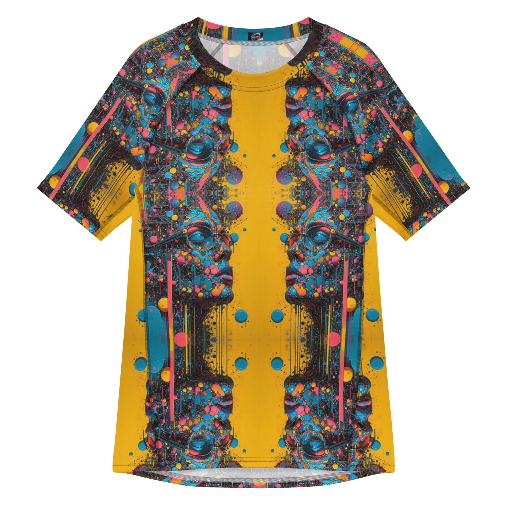 Cyber Oracle’s Echo – All-Over Print Men’s Rash Guard - Image 9