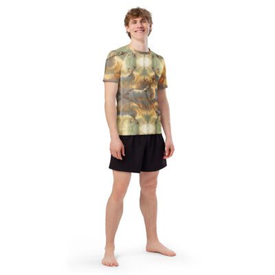 Sanctuary of the Sunlit Stag – All-Over Print Men’s Rash Guard