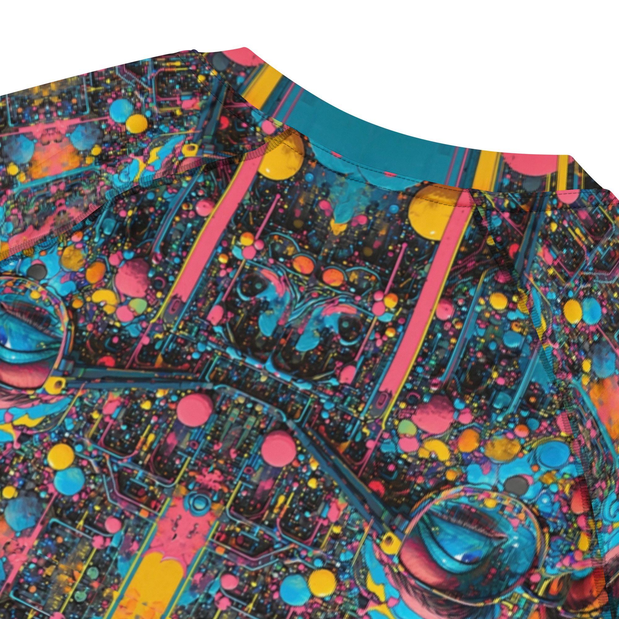 Cyber Oracle’s Echo – All-Over Print Men’s Rash Guard - Image 8