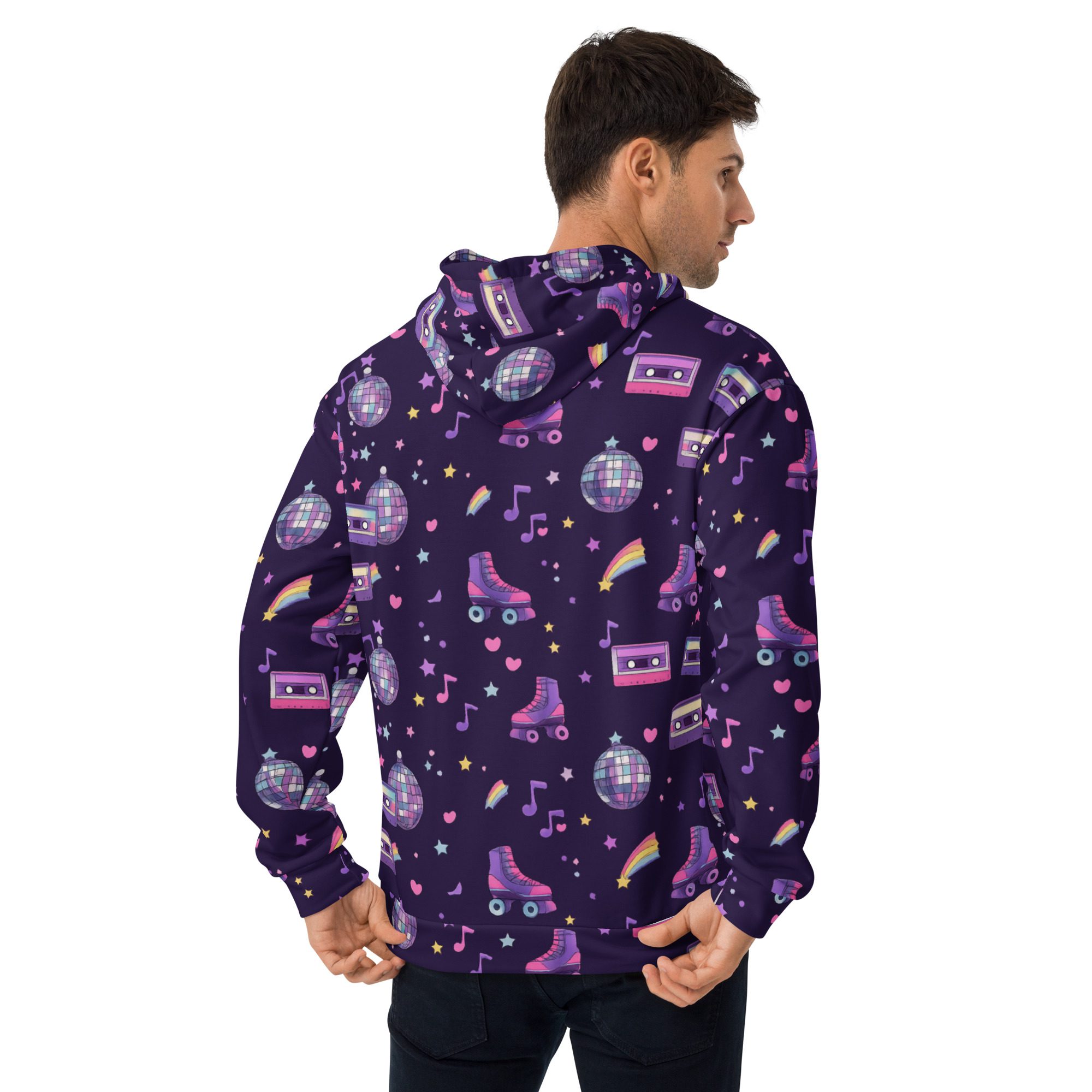 Neon Nostalgia Roller Skate Hoodie - Image 9