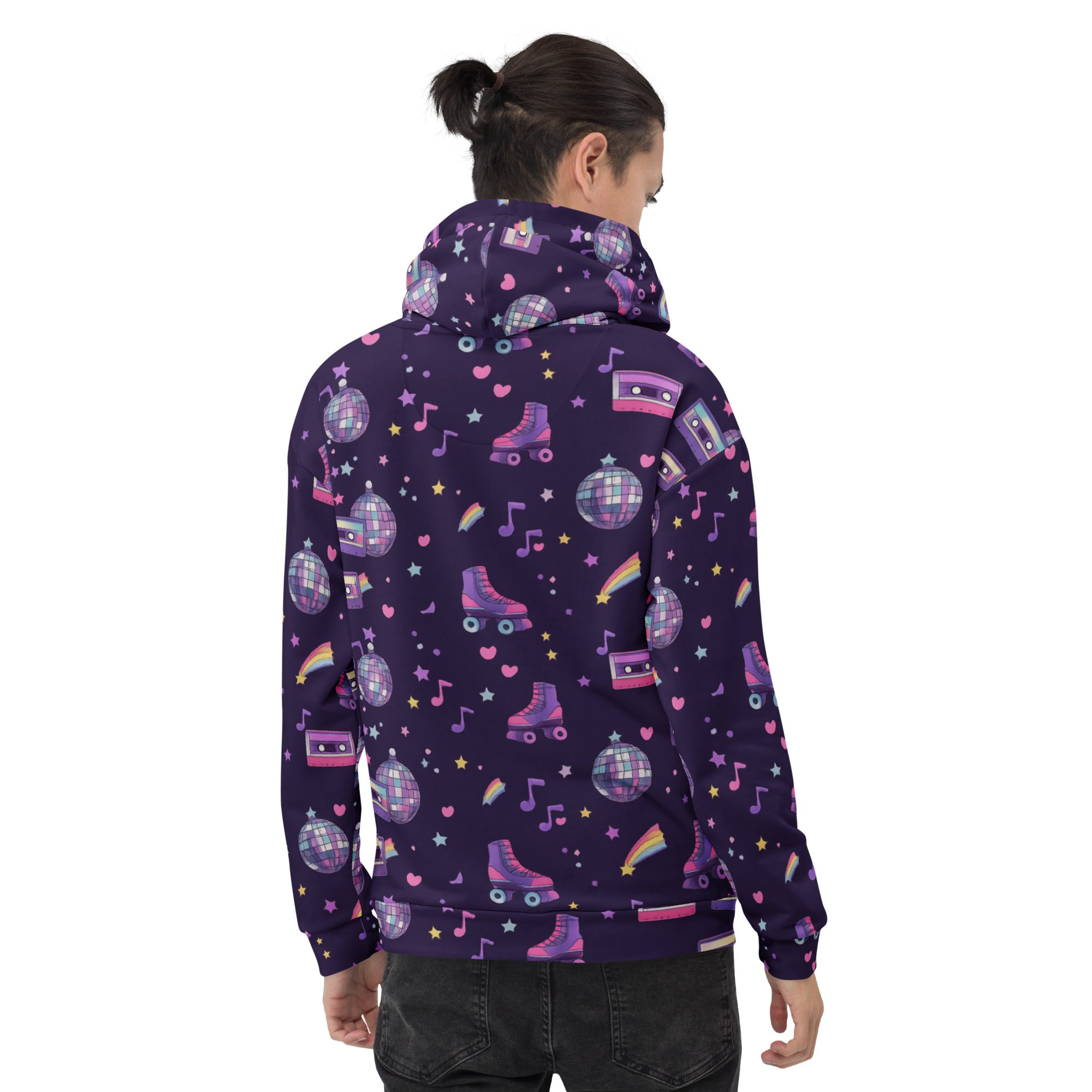 Neon Nostalgia Roller Skate Hoodie - Image 11