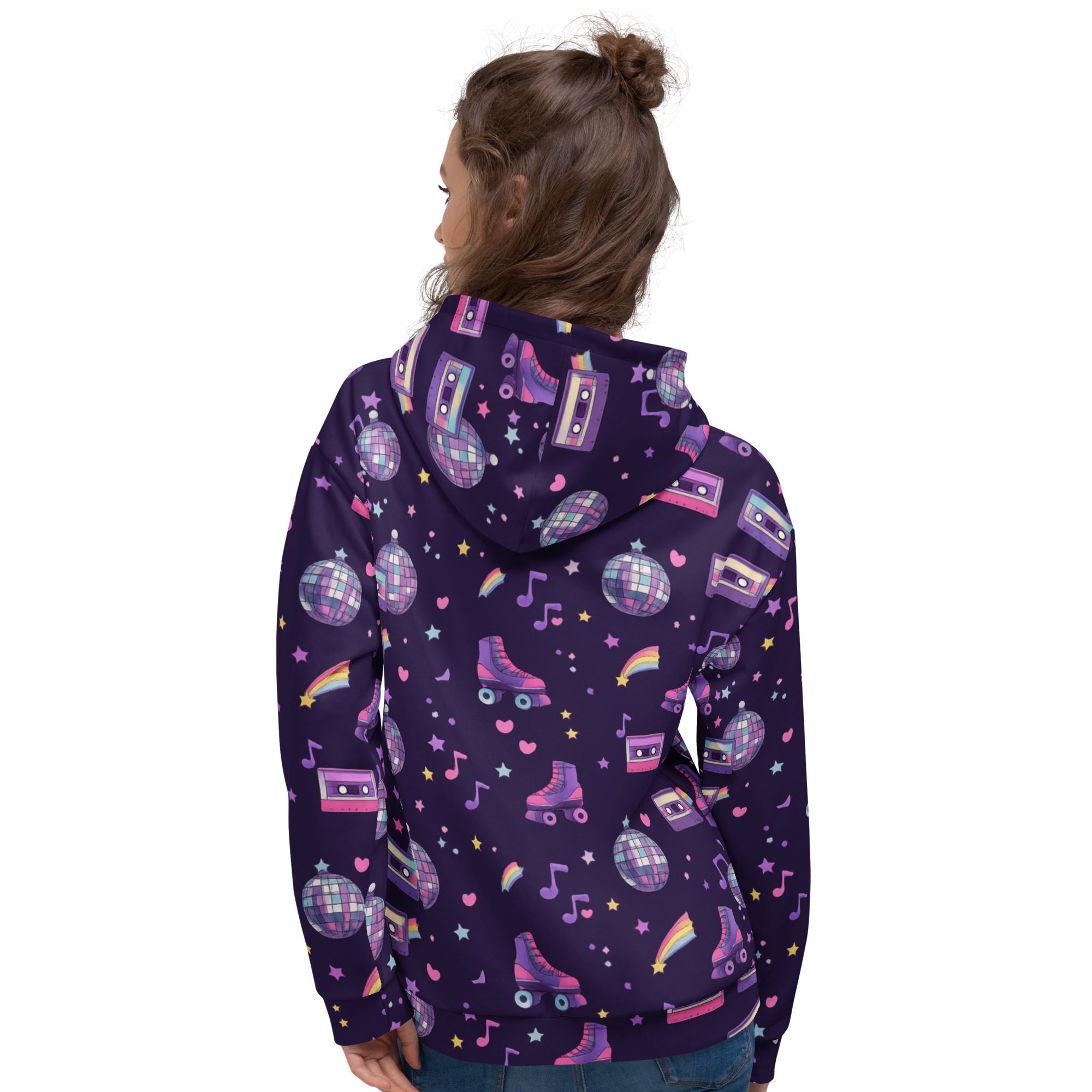 Neon Nostalgia Roller Skate Hoodie - Image 7