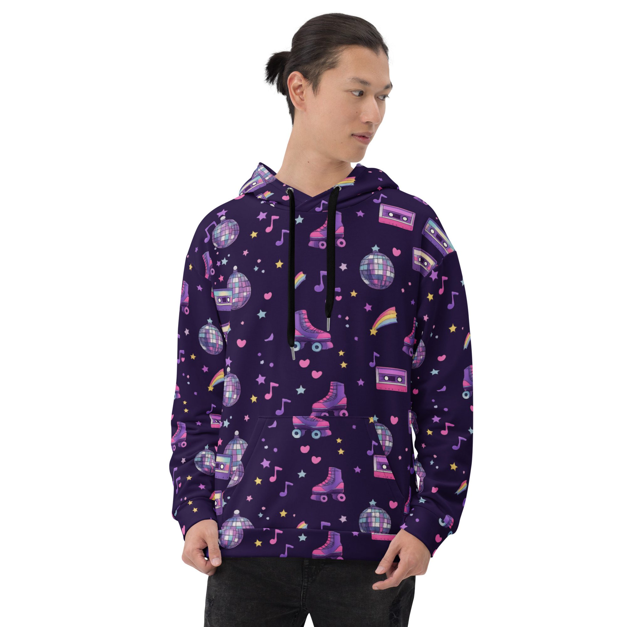 Neon Nostalgia Roller Skate Hoodie - Image 10