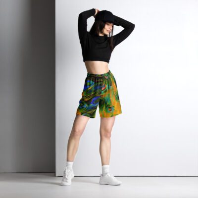 Peacock Heatwave – Unisex Mesh Shorts