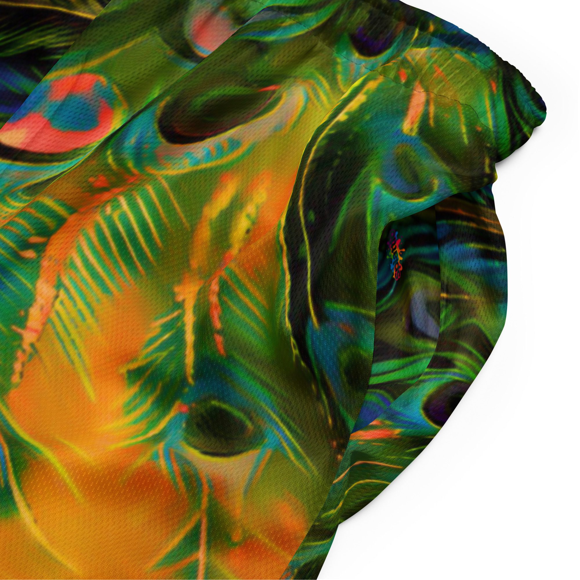 Peacock Heatwave – Unisex Mesh Shorts - Image 14