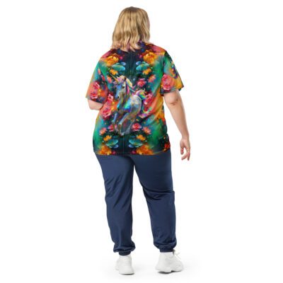 Wildheart’s Starlit Petals of the Vivid Unicorn Realm – Recycled Unisex Sports Jersey