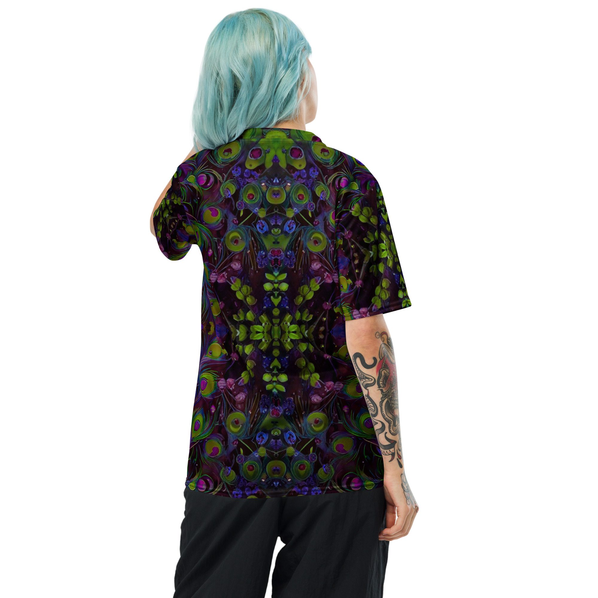 SG’s Vivid Feather Storm – Recycled Unisex Sports Jersey - Image 7