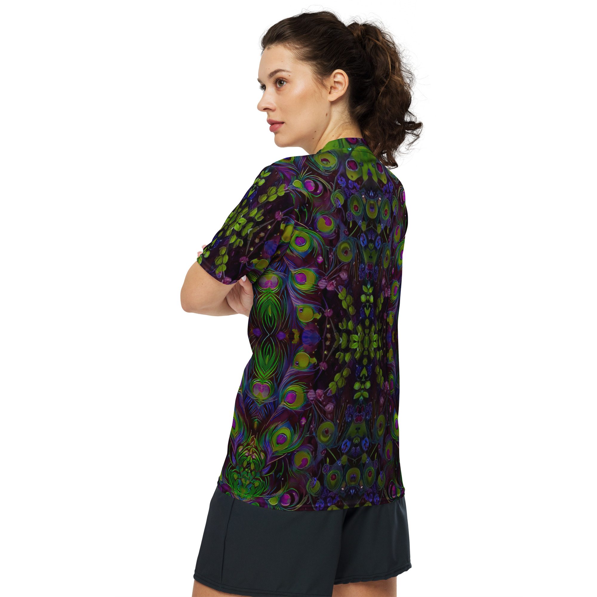 SG’s Vivid Feather Storm – Recycled Unisex Sports Jersey - Image 3