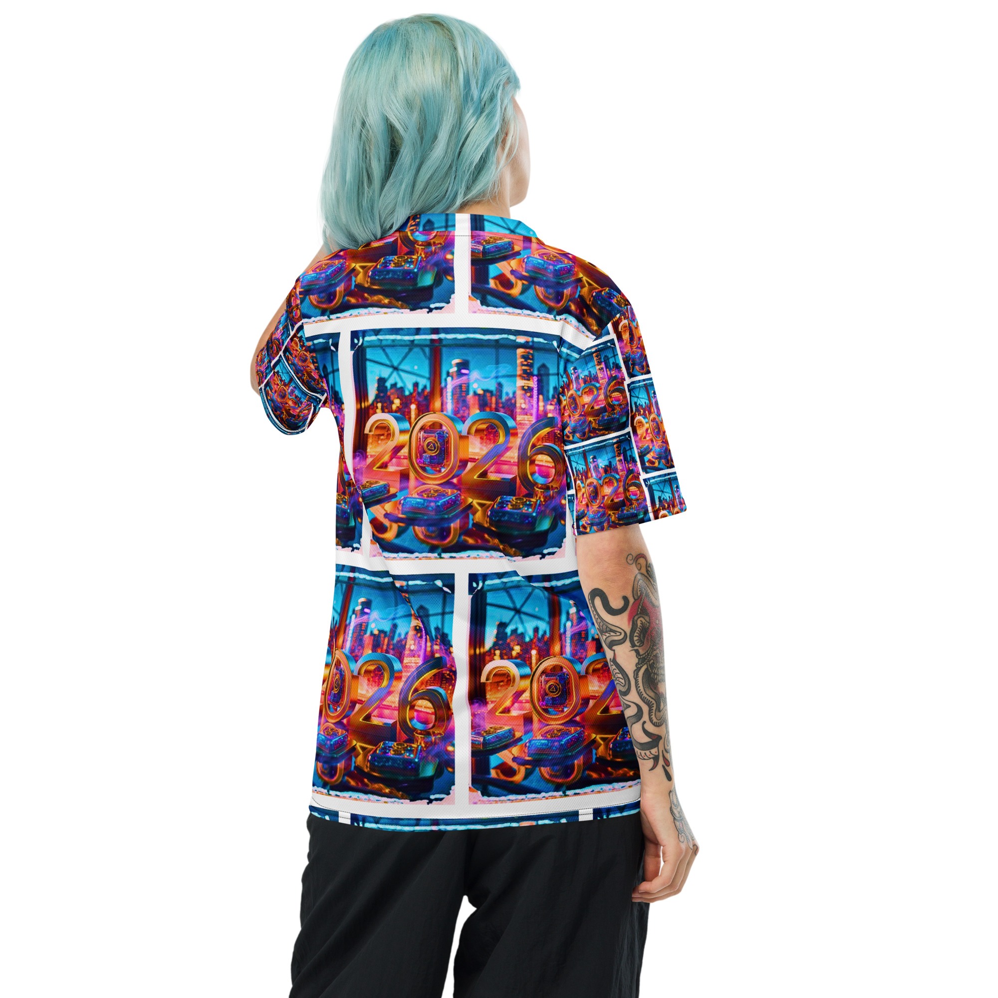 Electric City Countdown 2026 – Recycled Unisex Sports Jersey - Image 3