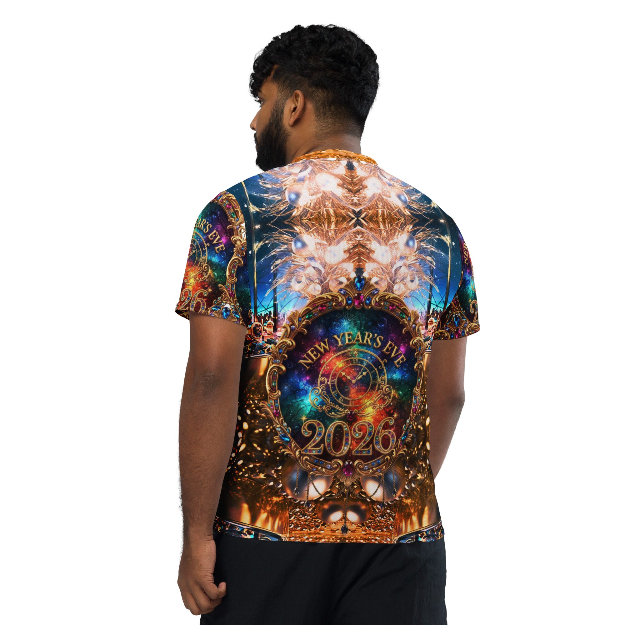 Stardust’s Radiant Midnight Crown 2026 – Recycled Unisex Sports Jersey - Image 7