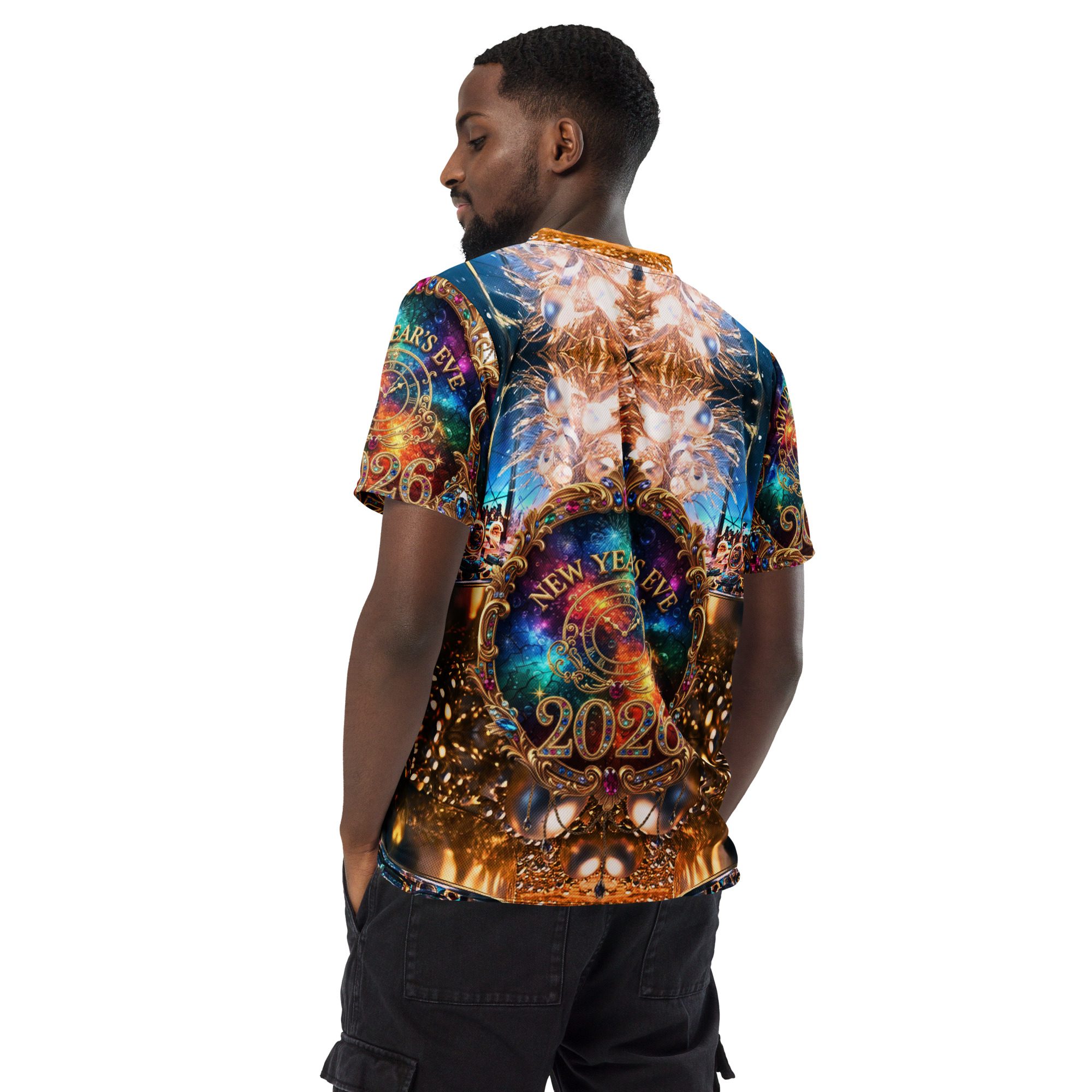 Stardust’s Radiant Midnight Crown 2026 – Recycled Unisex Sports Jersey - Image 9