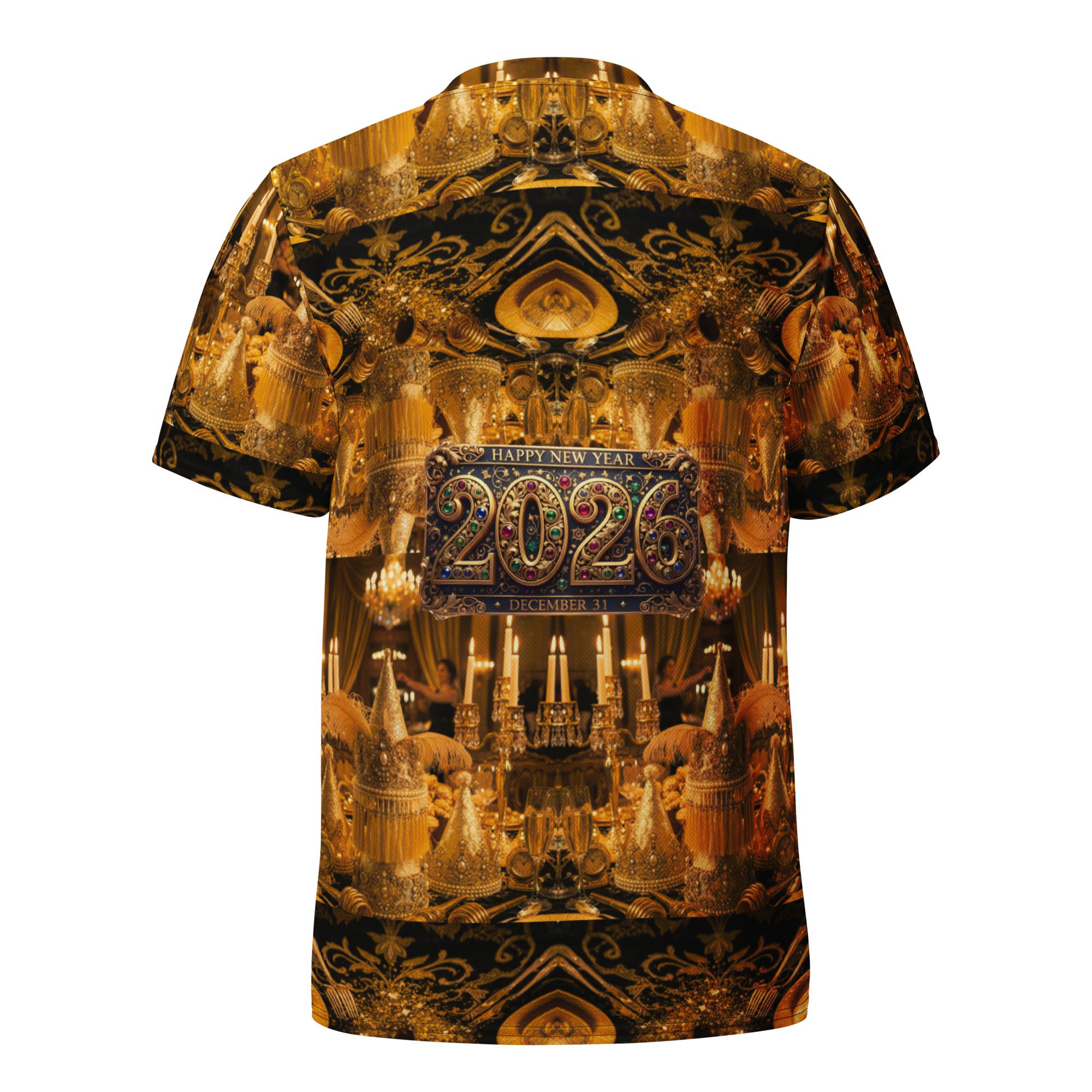 New Year’s Eve Gilded Masquerade of 2026 – Recycled Unisex Sports Jersey - Image 9