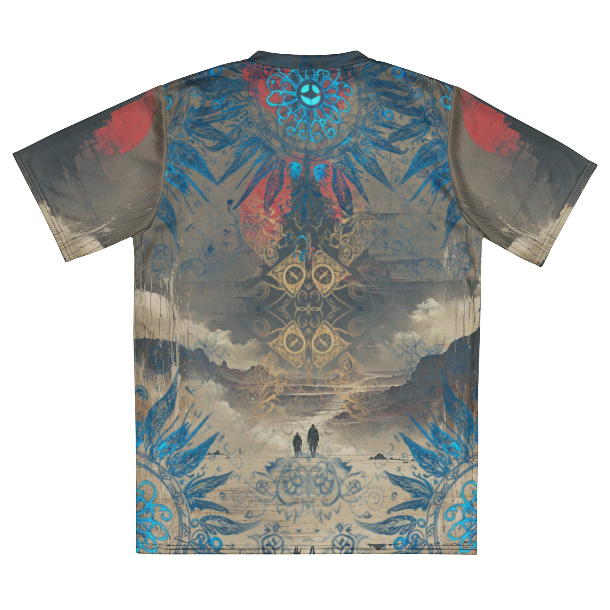 The Pilgrimage Between Worlds — Recycled Unisex Sports Jersey - Image 18