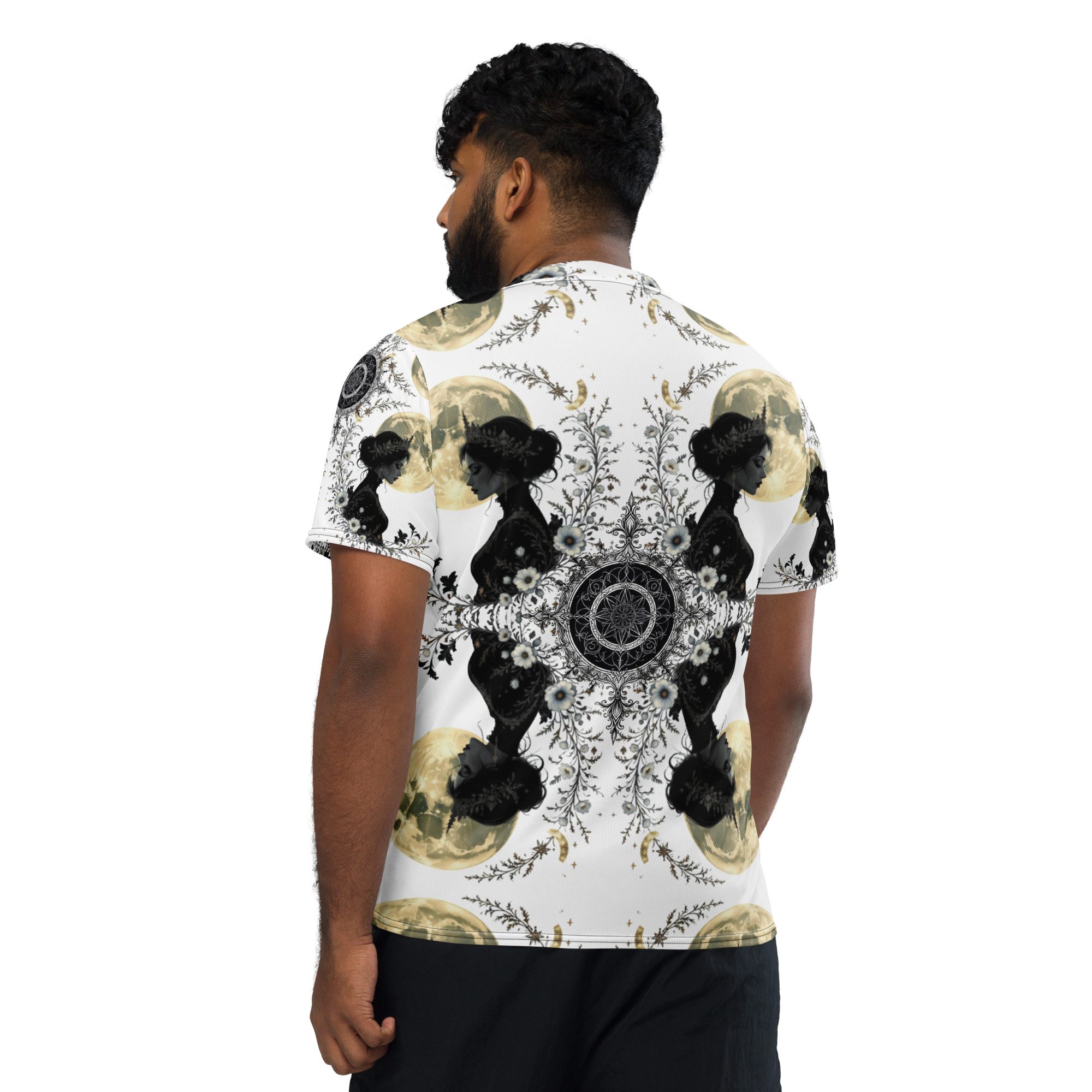 The Moonbound Scholars of the Pale Old Script — Recycled Unisex Sports Jersey - Image 13