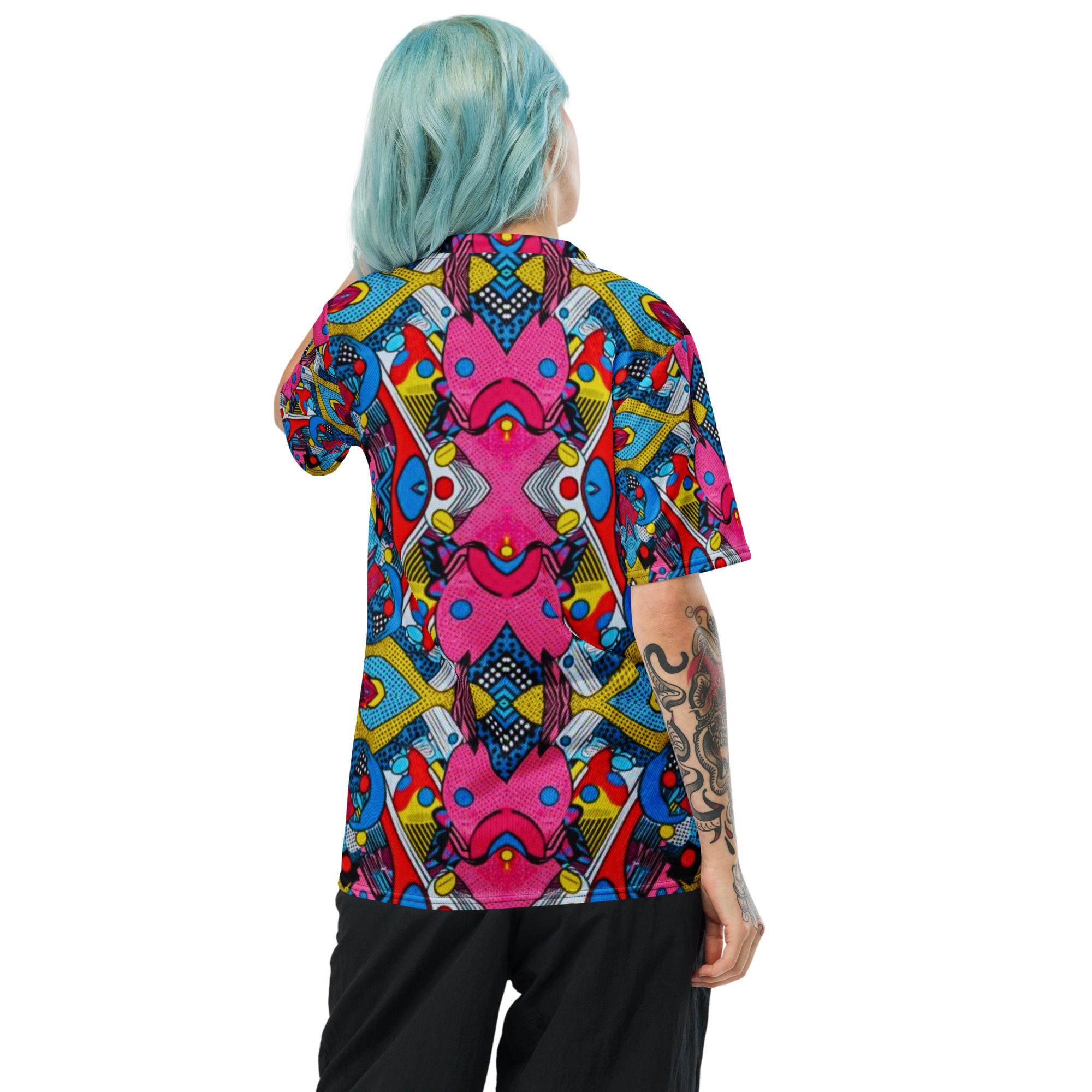 Pixel Pop Fever — All-Over Print Recycled Unisex Sports Jersey - Image 7