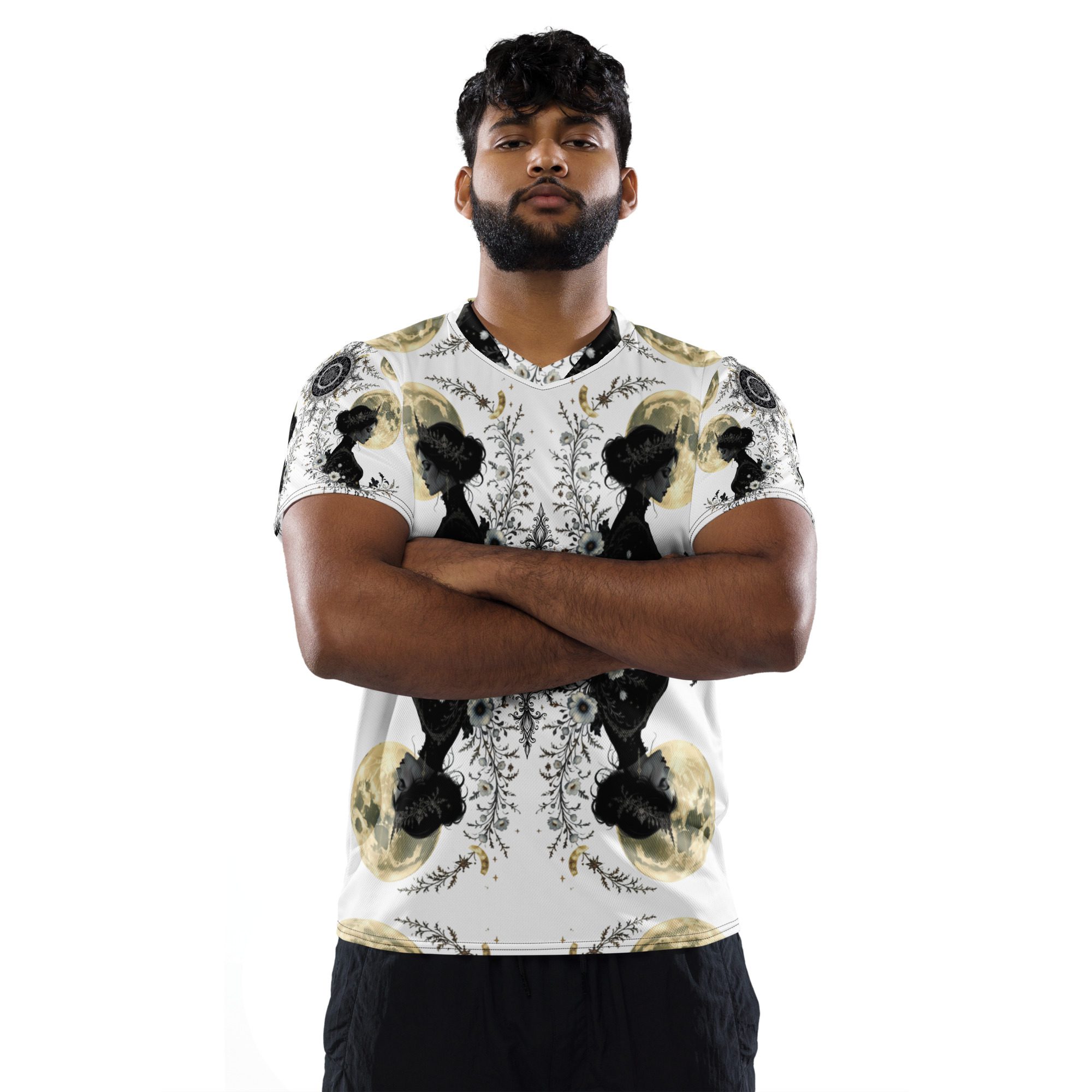 The Moonbound Scholars of the Pale Old Script — Recycled Unisex Sports Jersey - Image 12