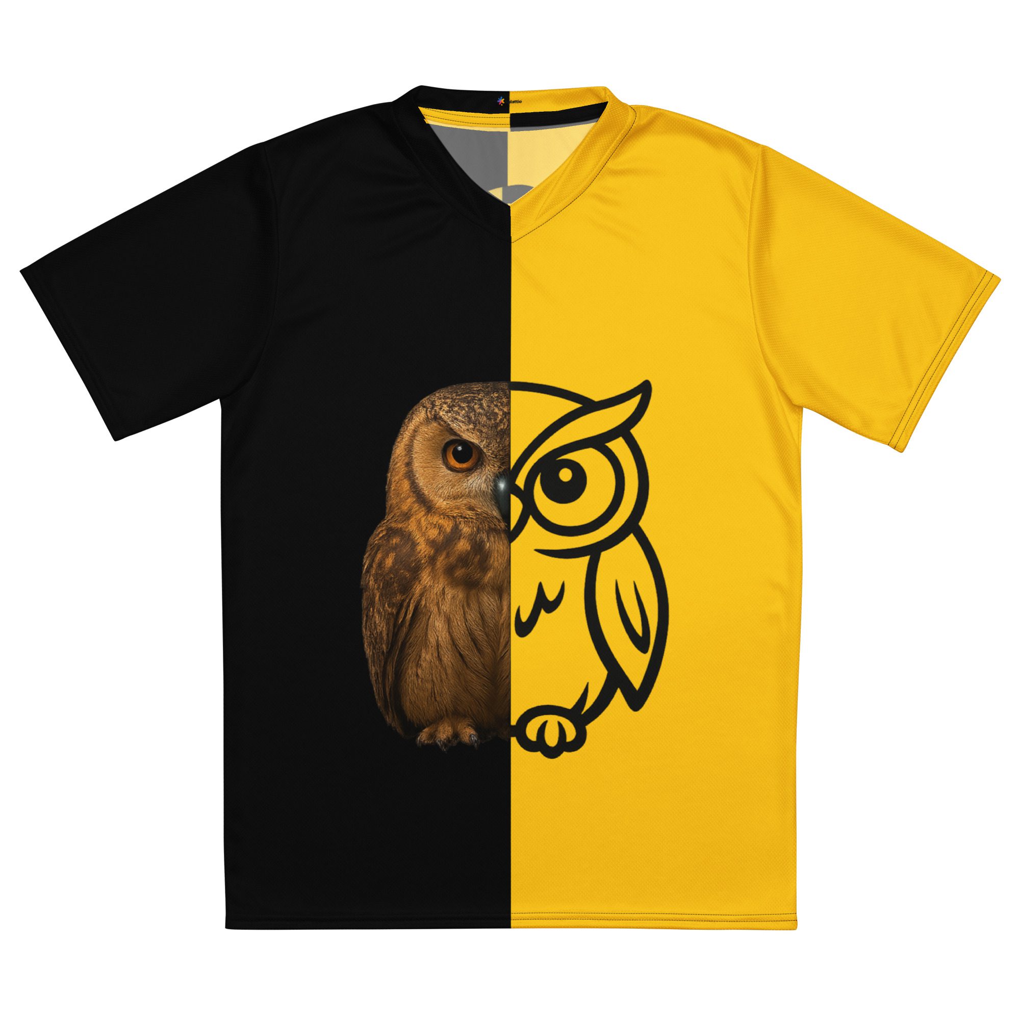 Owl & SPLATTIO Letters Graphic Unisex T-Shirt - Image 9