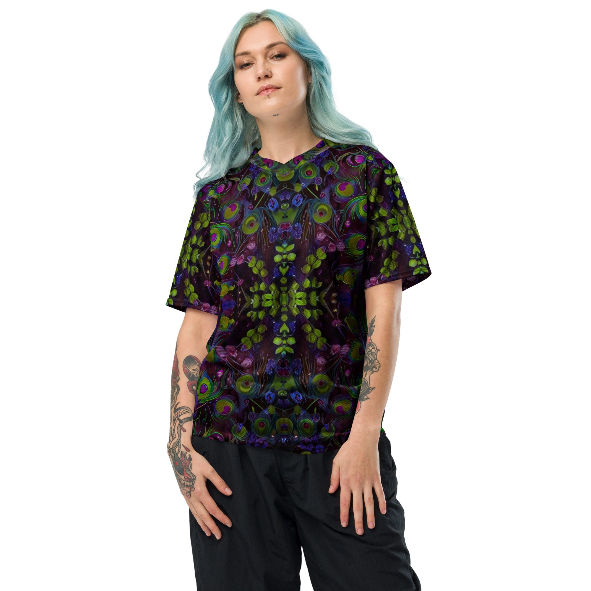 SG’s Vivid Feather Storm – Recycled Unisex Sports Jersey - Image 6