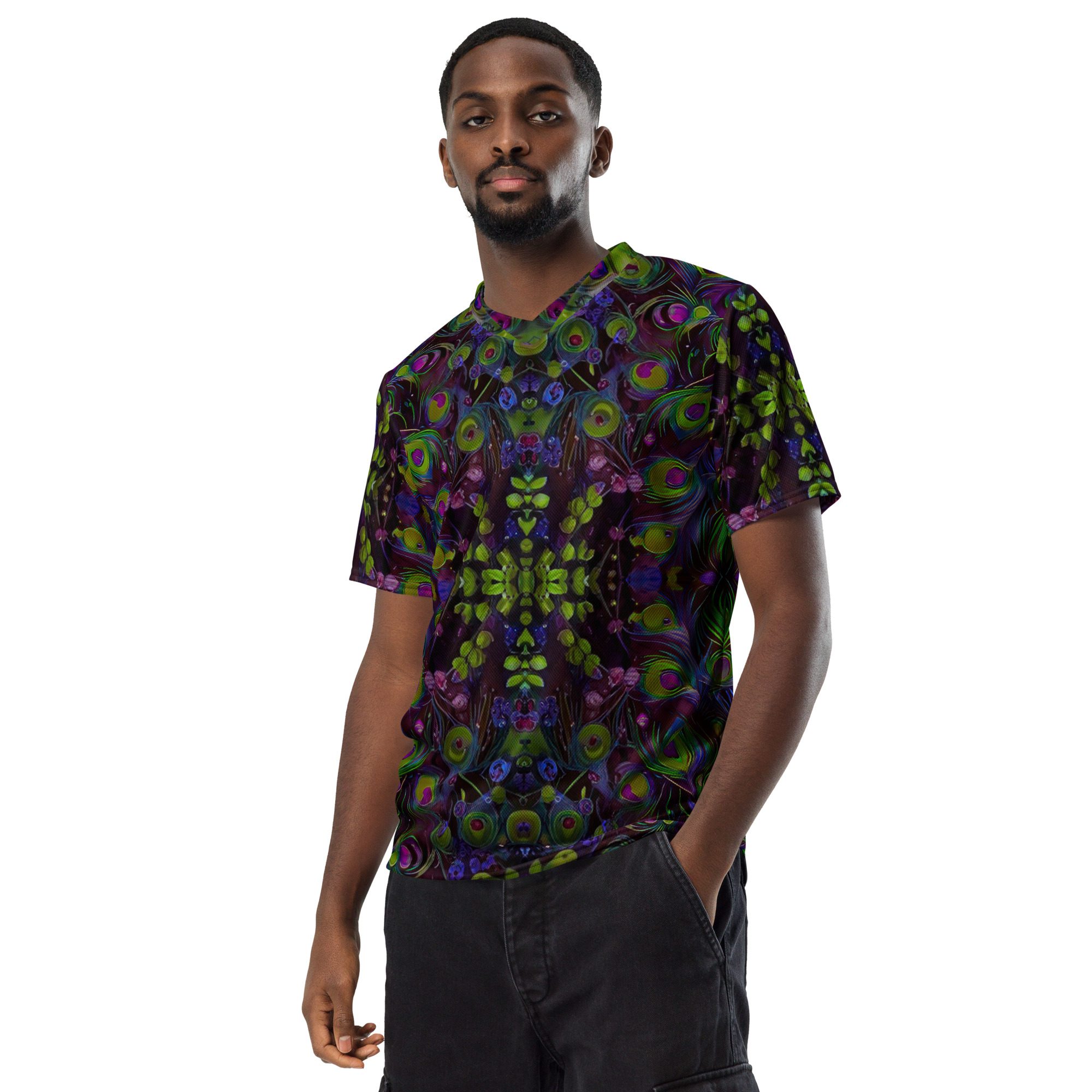 SG’s Vivid Feather Storm – Recycled Unisex Sports Jersey - Image 8