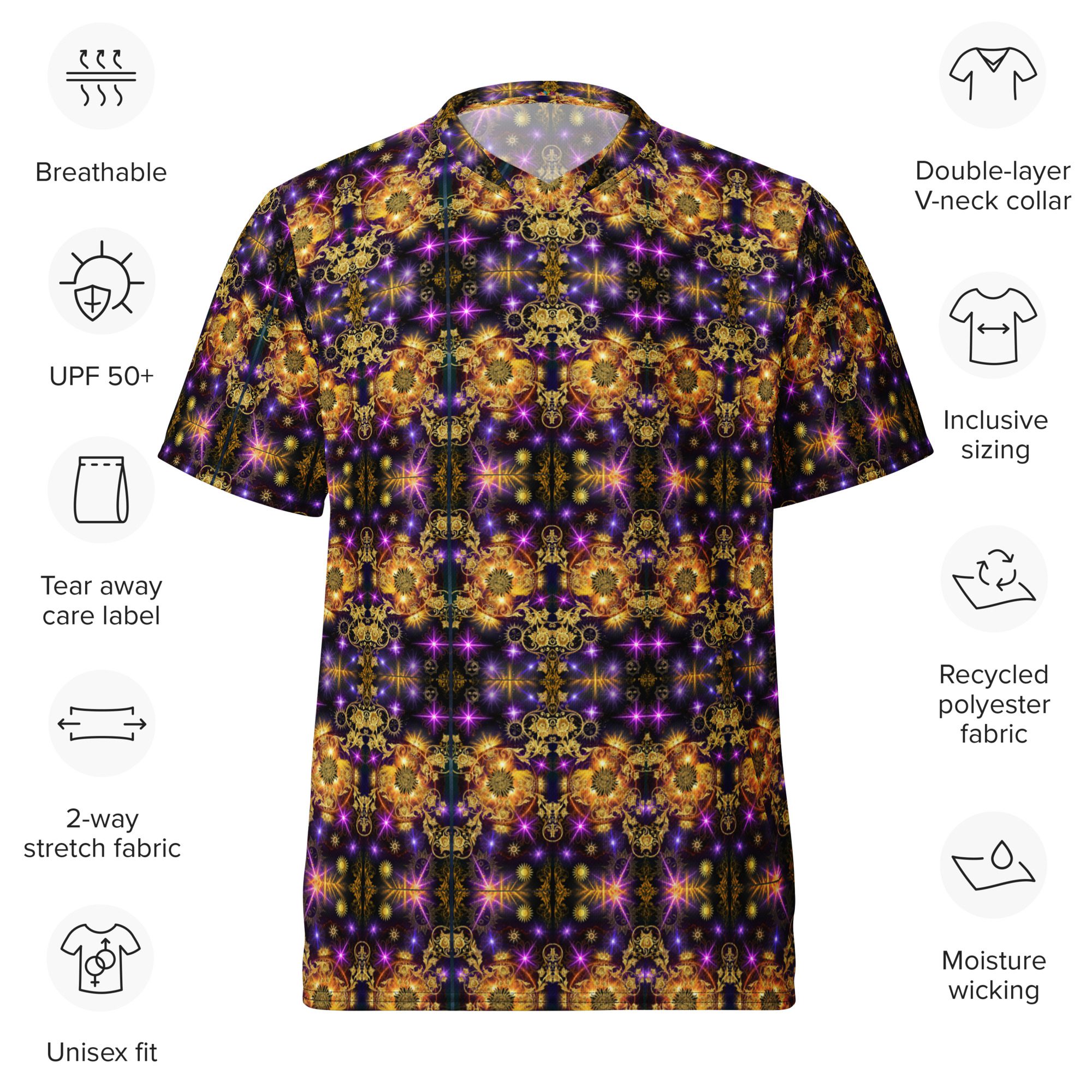 Gilded Palace of Moon and Stars – All-Over Print Recycled Unisex Sports Jersey - Image 10