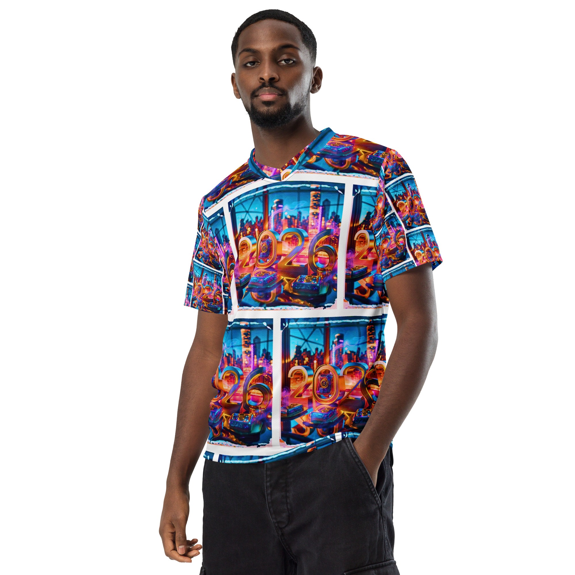 Electric City Countdown 2026 – Recycled Unisex Sports Jersey - Image 8