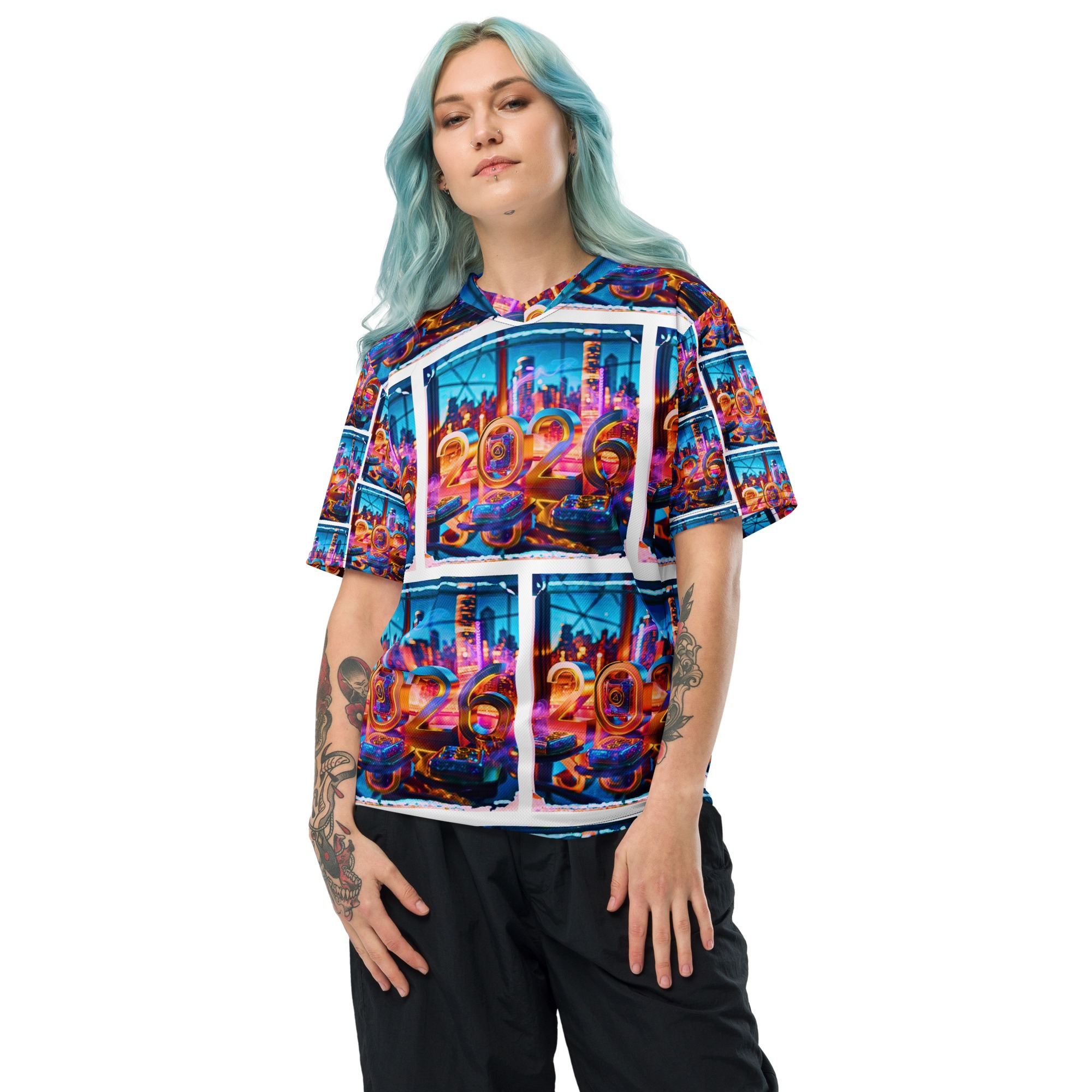 Electric City Countdown 2026 – Recycled Unisex Sports Jersey - Image 2