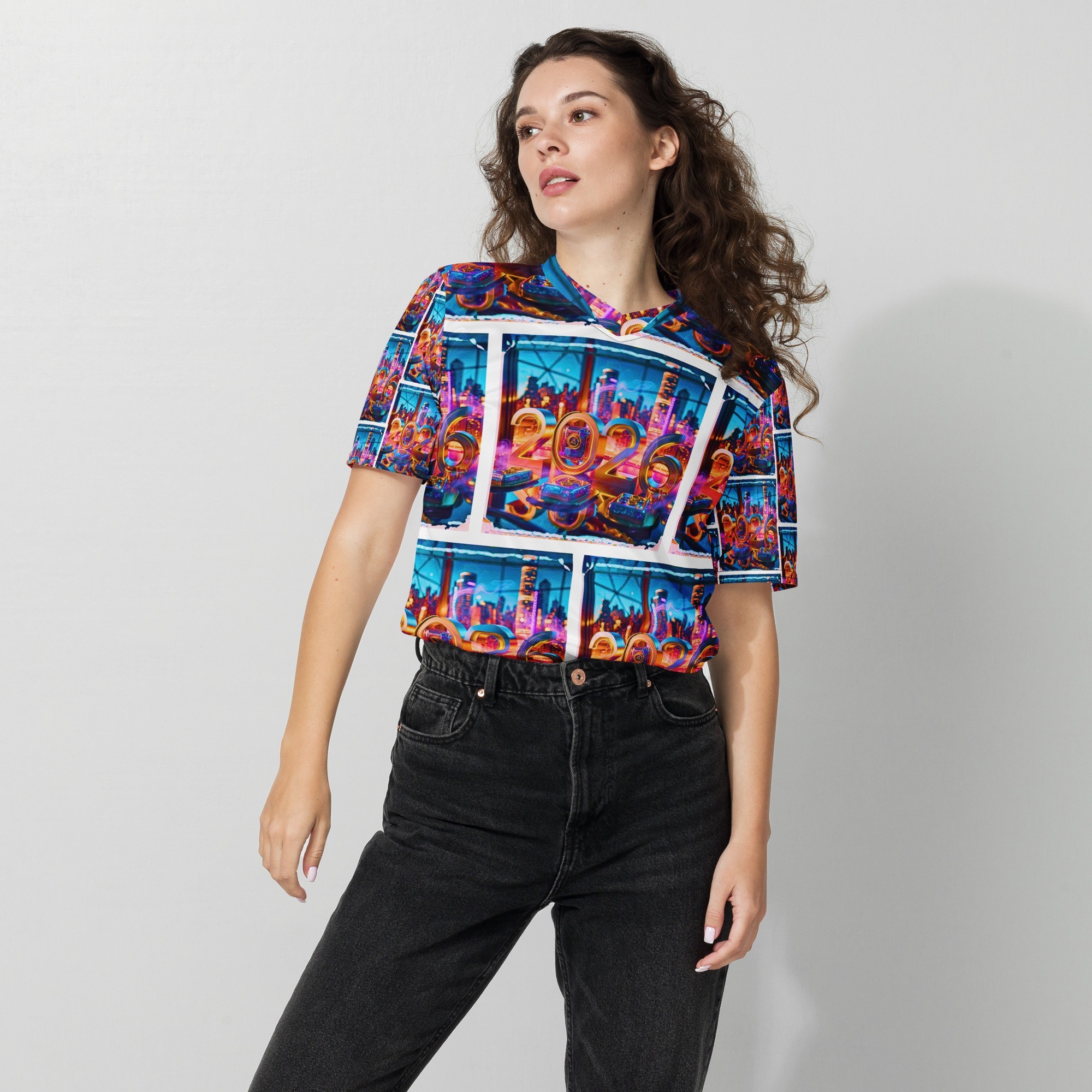 Electric City Countdown 2026 – Recycled Unisex Sports Jersey - Image 4