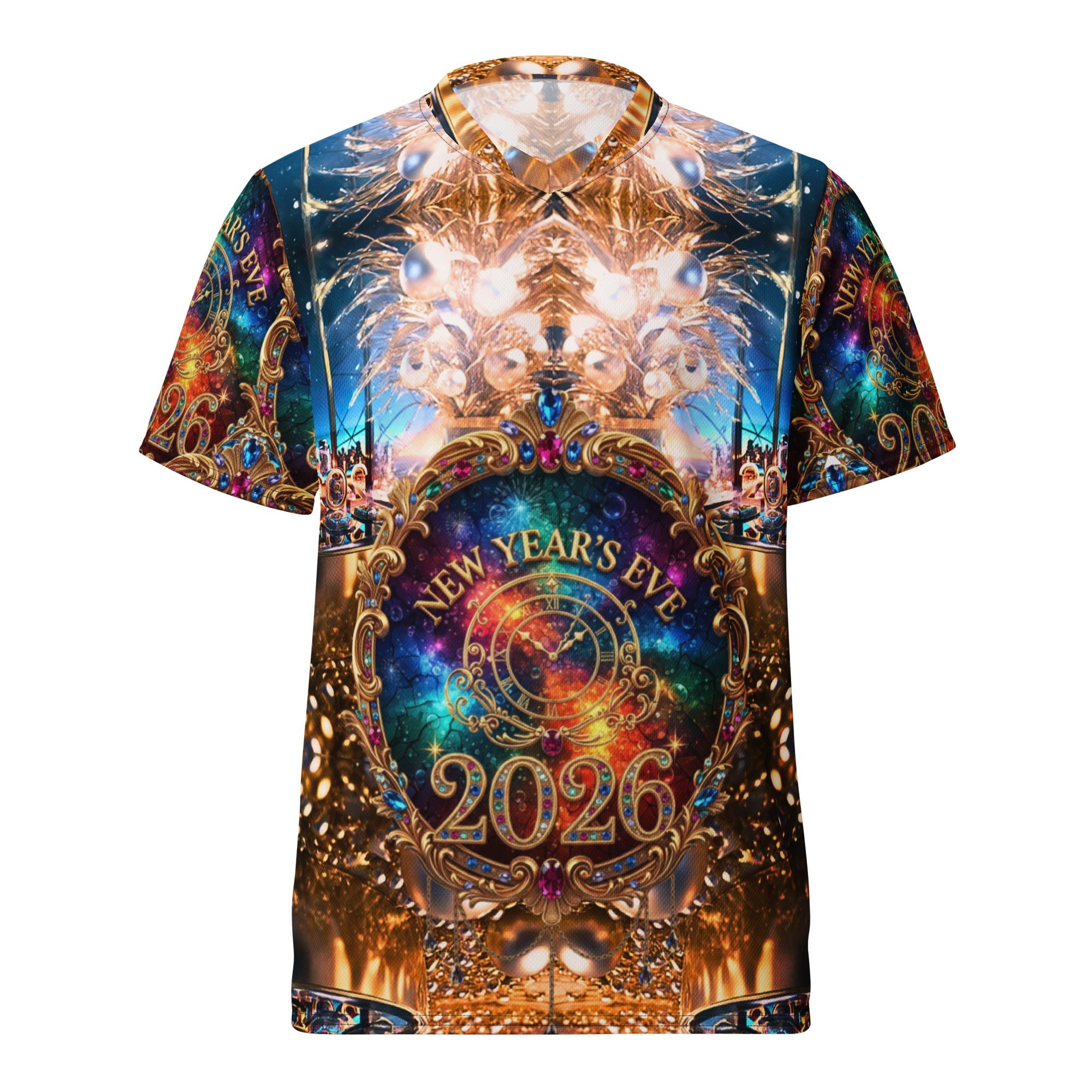 Stardust’s Radiant Midnight Crown 2026 – Recycled Unisex Sports Jersey - Image 10