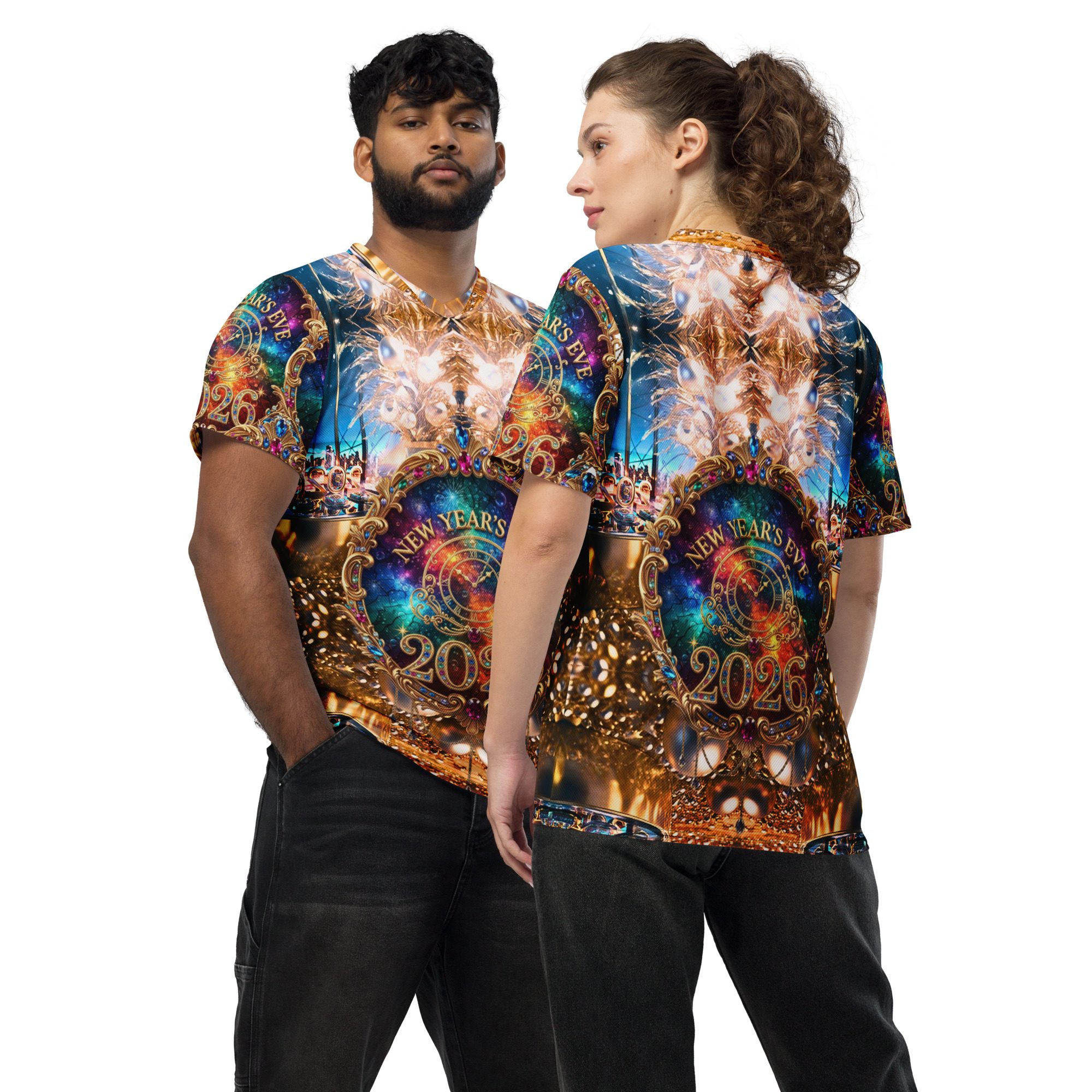 Stardust’s Radiant Midnight Crown 2026 – Recycled Unisex Sports Jersey - Image 16