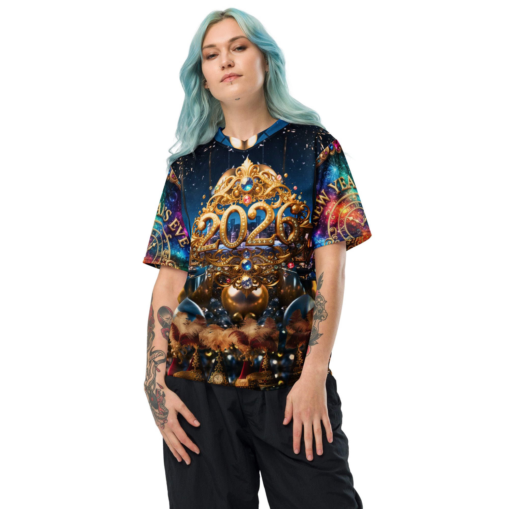 The Crowned Hour of Radiance 2026 – Recycled Unisex Sports Jersey - Image 2