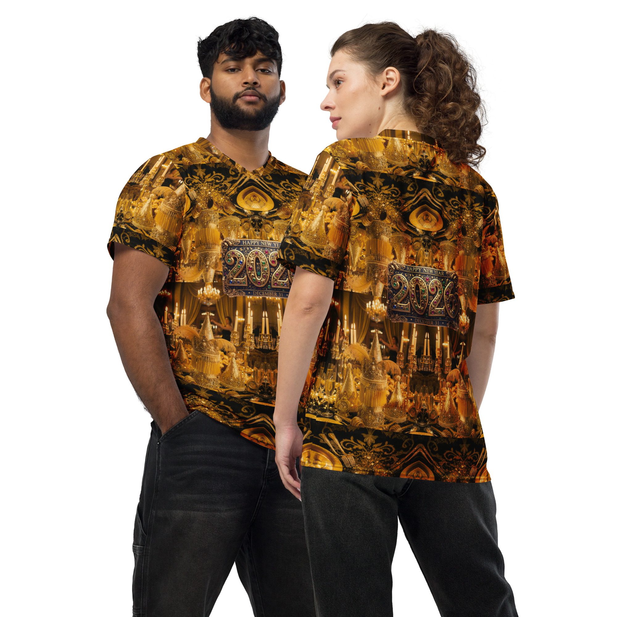 New Year’s Eve Gilded Masquerade of 2026 – Recycled Unisex Sports Jersey