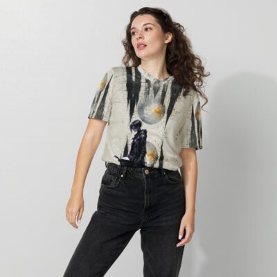 The Reader Who Walked Out of Time — Recycled Unisex Sports Jersey