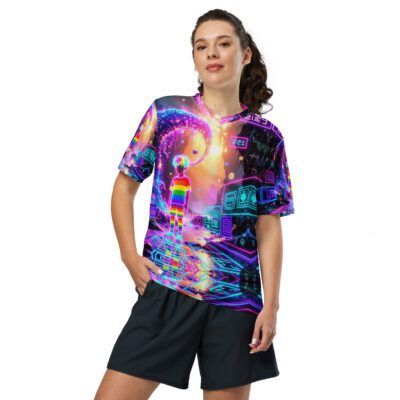 Y2K: The Future Came Out — Recycled Unisex Sports Jersey