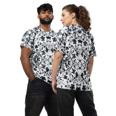 The Black Garden Preserved in Ash — Recycled Unisex Sports Jersey