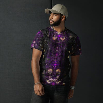 The Scholar’s Vigil Under the Amethyst Night — Recycled Unisex Sports Jersey