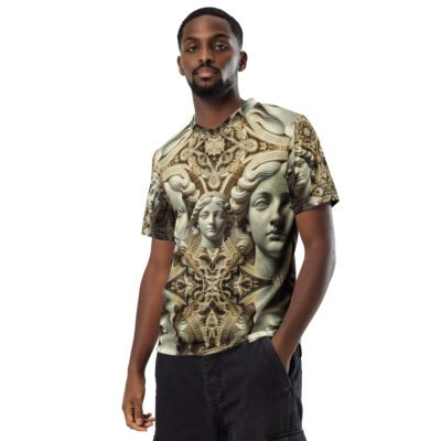 The Marble Witnesses of the Forgotten Wisdoms — Recycled Unisex Sports Jersey