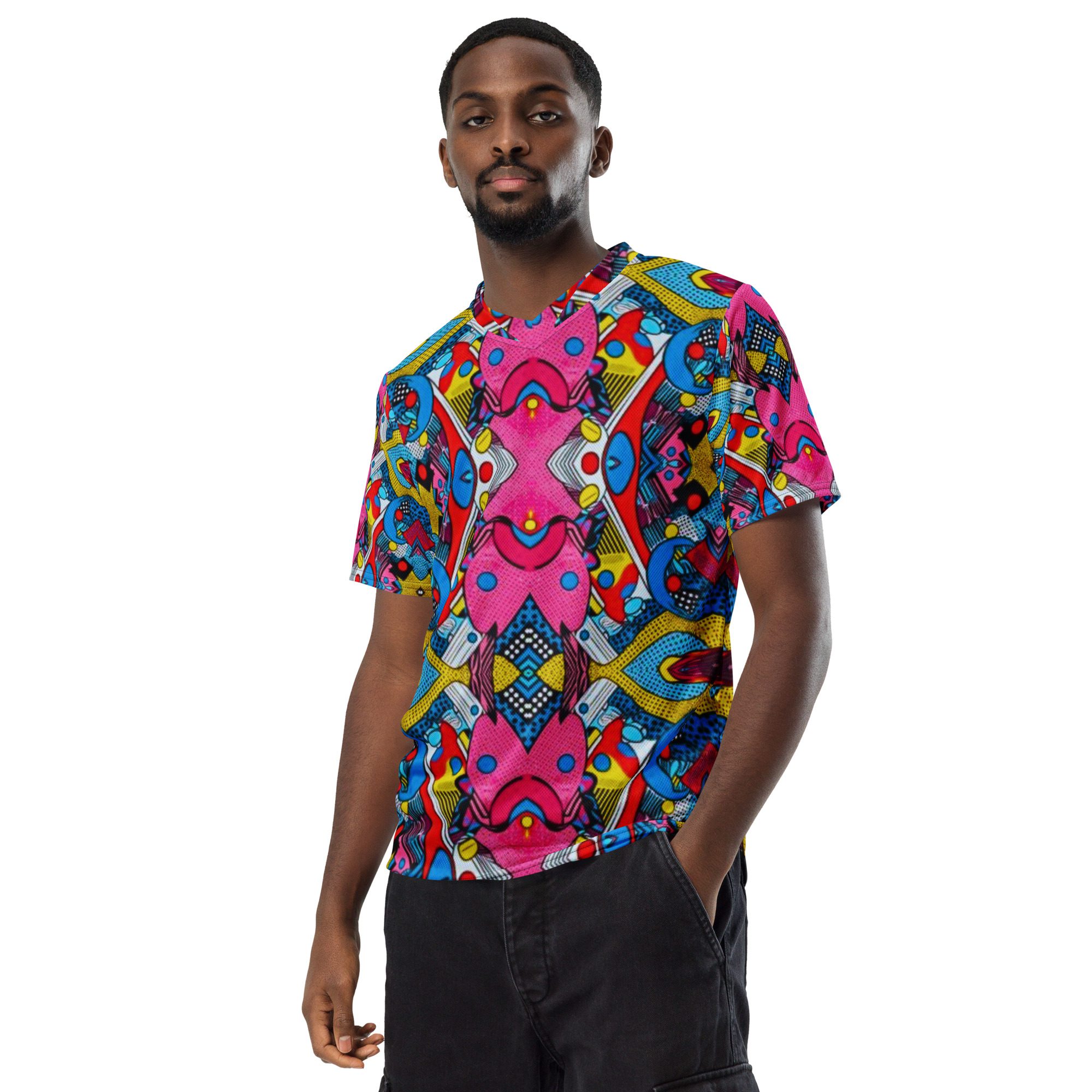 Pixel Pop Fever — All-Over Print Recycled Unisex Sports Jersey - Image 8