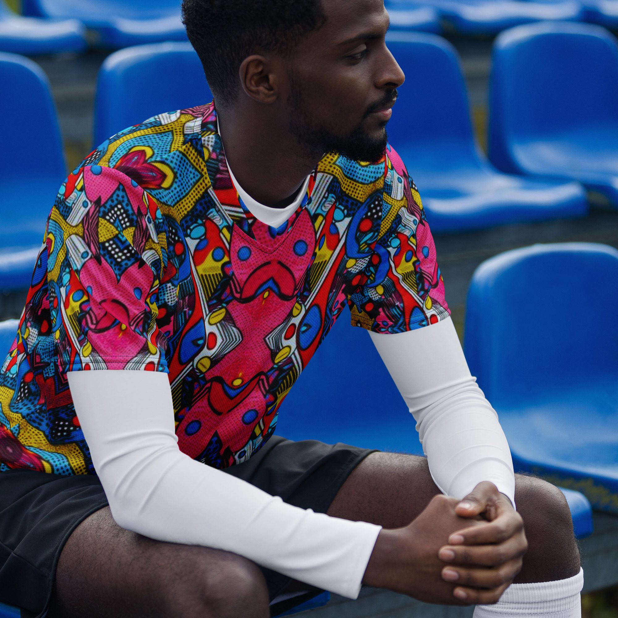 Pixel Pop Fever — All-Over Print Recycled Unisex Sports Jersey - Image 11