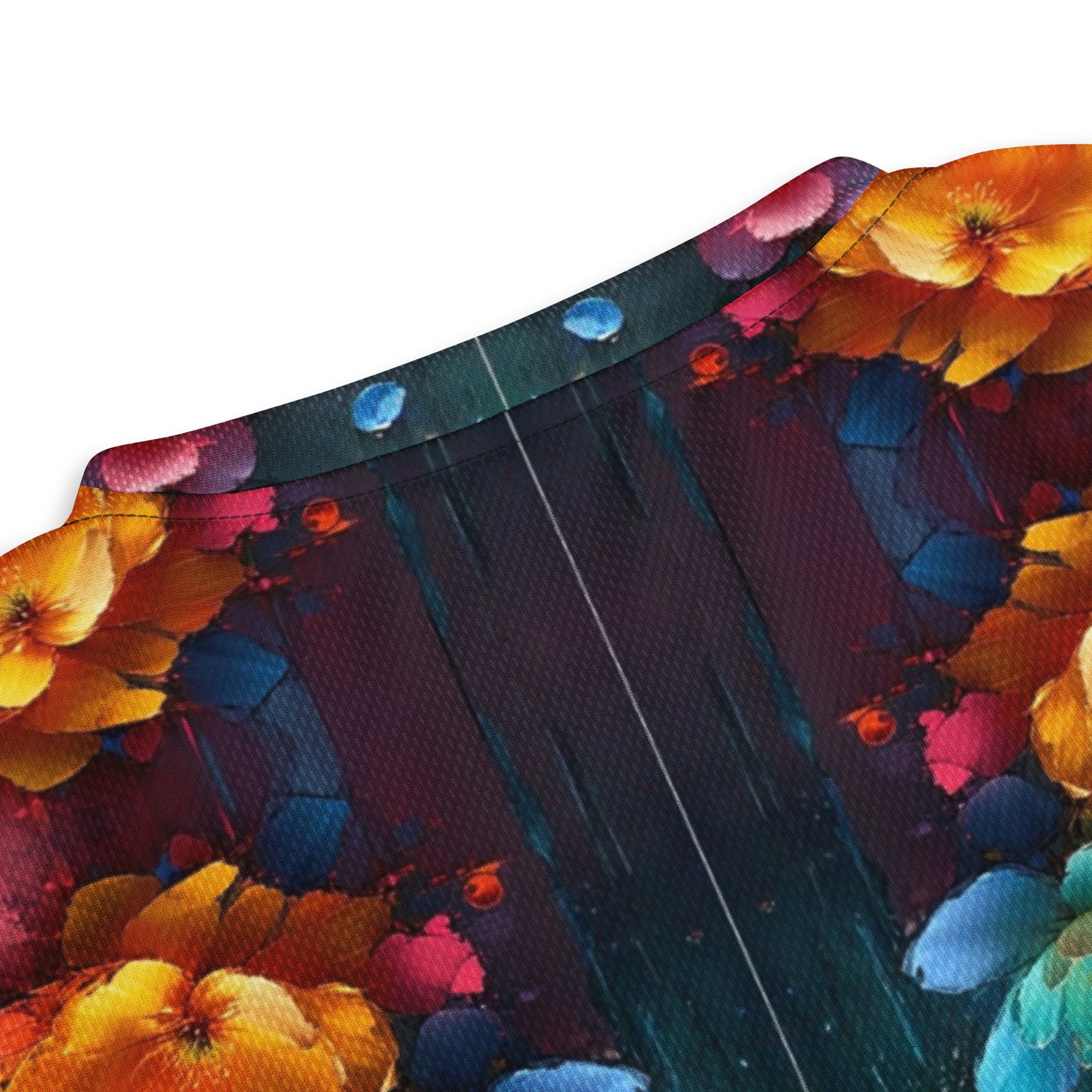 Wildheart’s Starlit Petals of the Vivid Unicorn Realm – Recycled Unisex Sports Jersey - Image 13