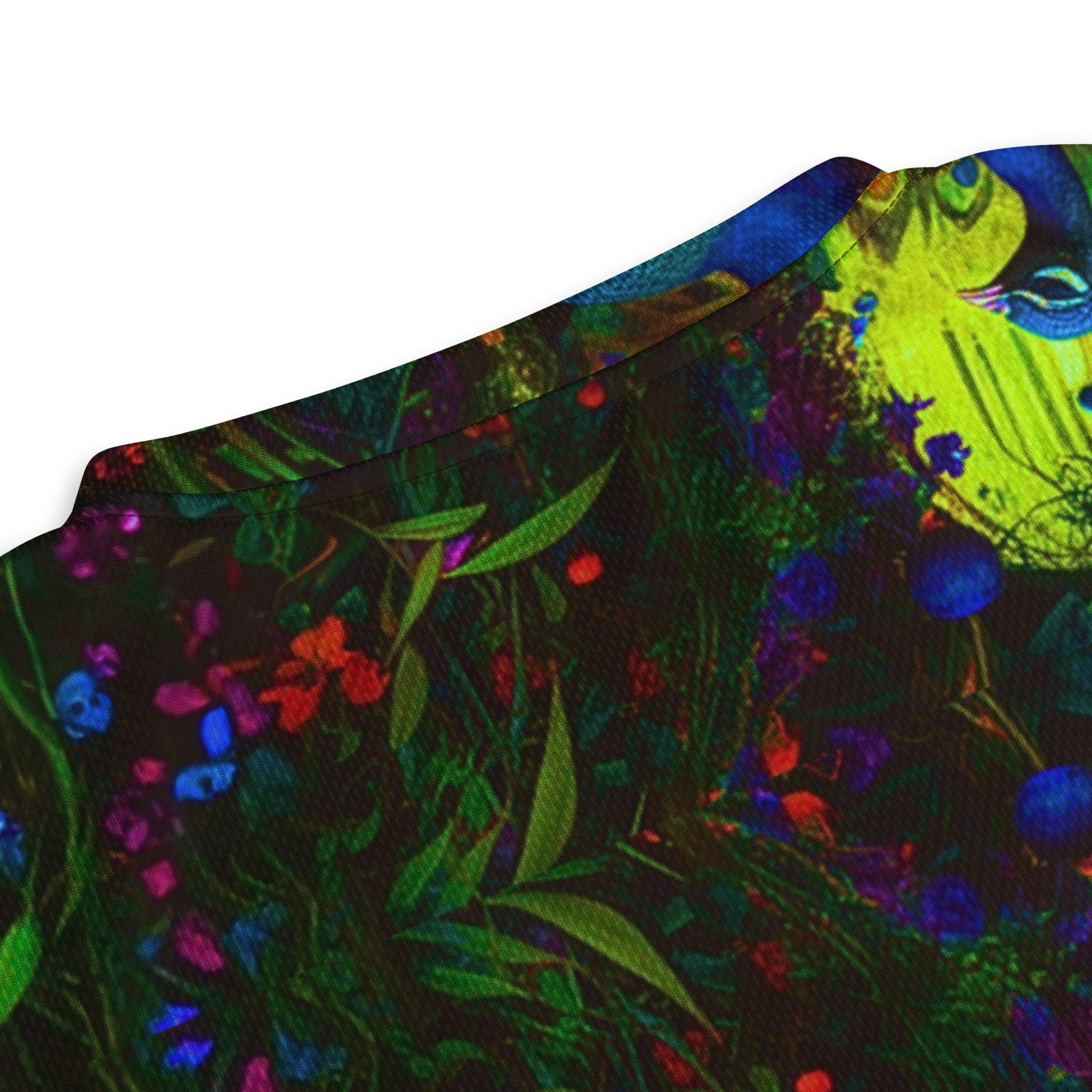 SG’s French Quarter’s Peacock Masquerade Garden – Recycled Unisex Sports Jersey - Image 14